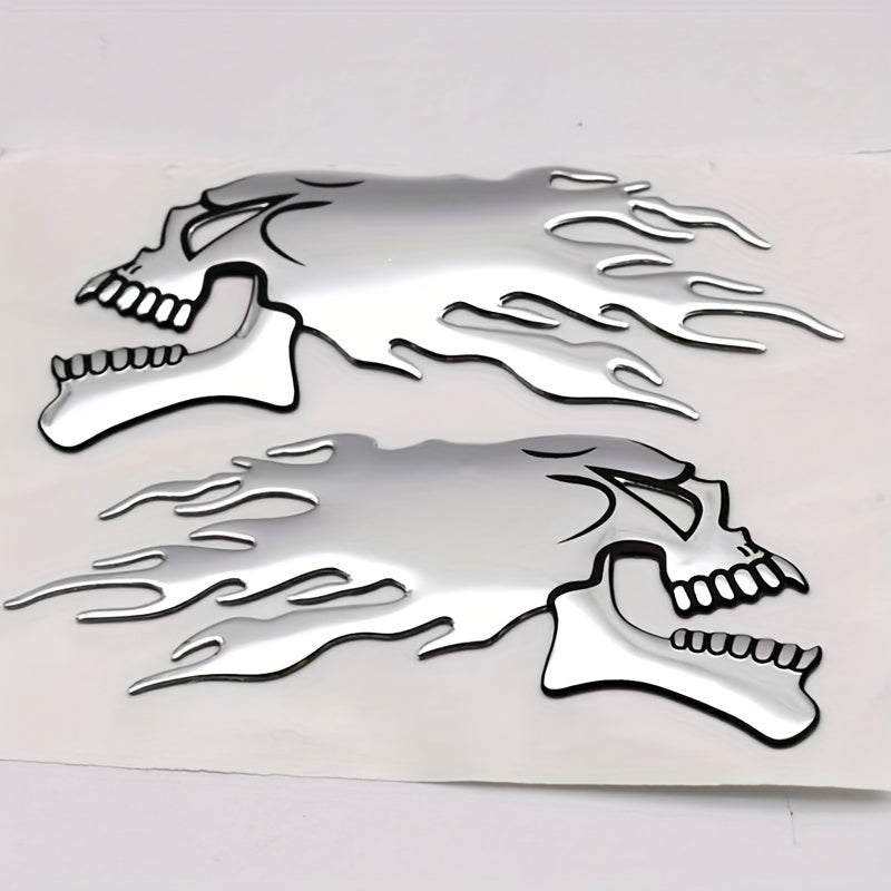 3D Symmetrical Car & Motorcycle Tail Stickers – Durable Silicone Pair for Long-Lasting Style - Premium stickers from Lizard Vigilante - Just $14.99! Shop now at Lizard Vigilante