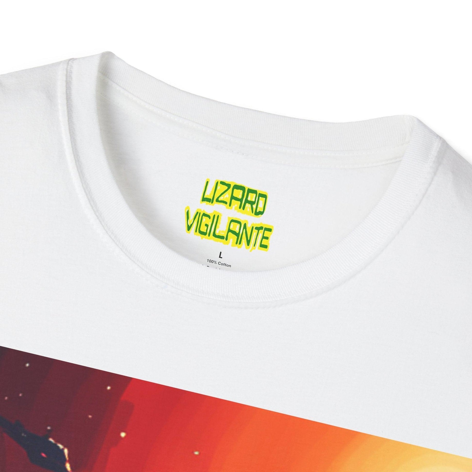 Lizard Vigilante Universe Unisex Softstyle T-Shirt - Lizard Vigilante