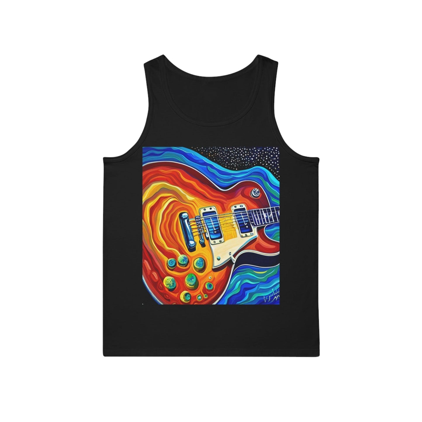 Psychedelic Electric Guitar Unisex Softstyle™ Tank Top - Lizard Vigilante