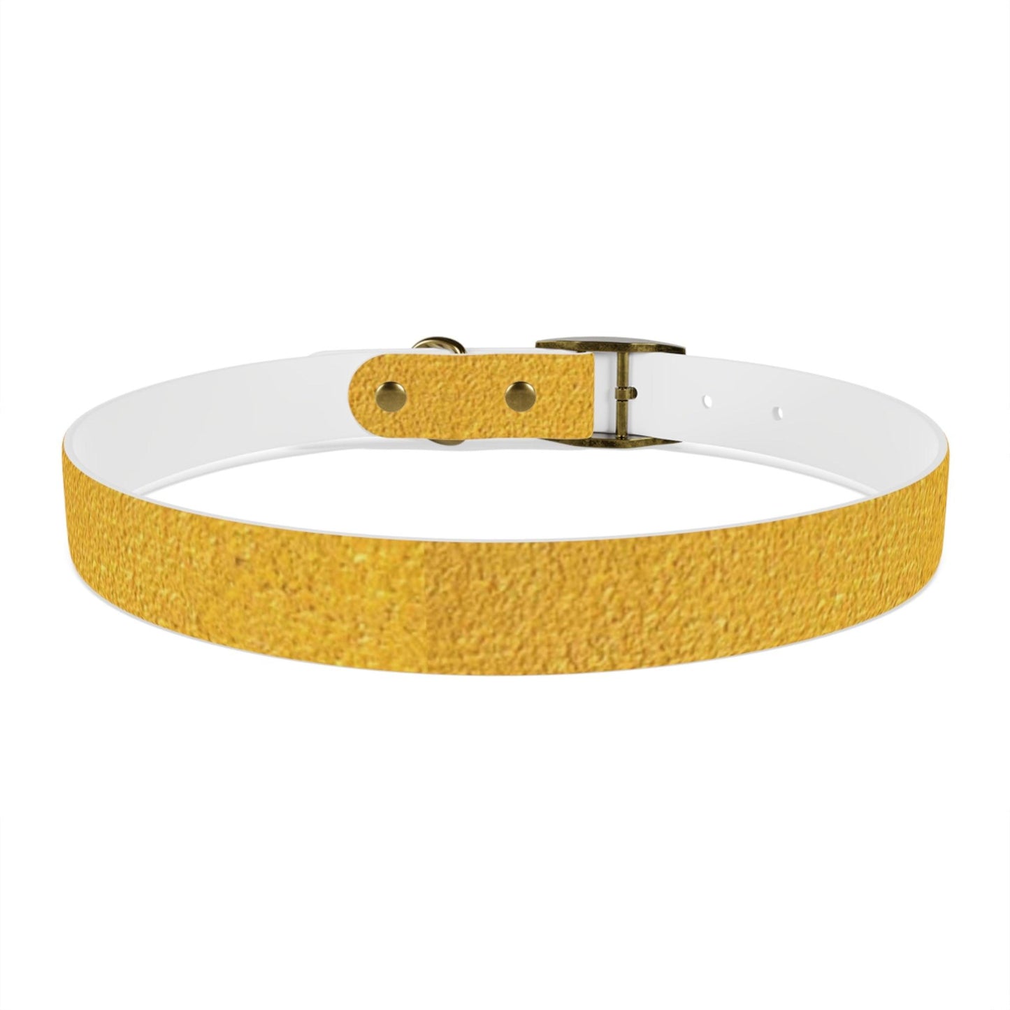 Faux Gold Dog Collar 4 Sizes S-XL - Lizard Vigilante