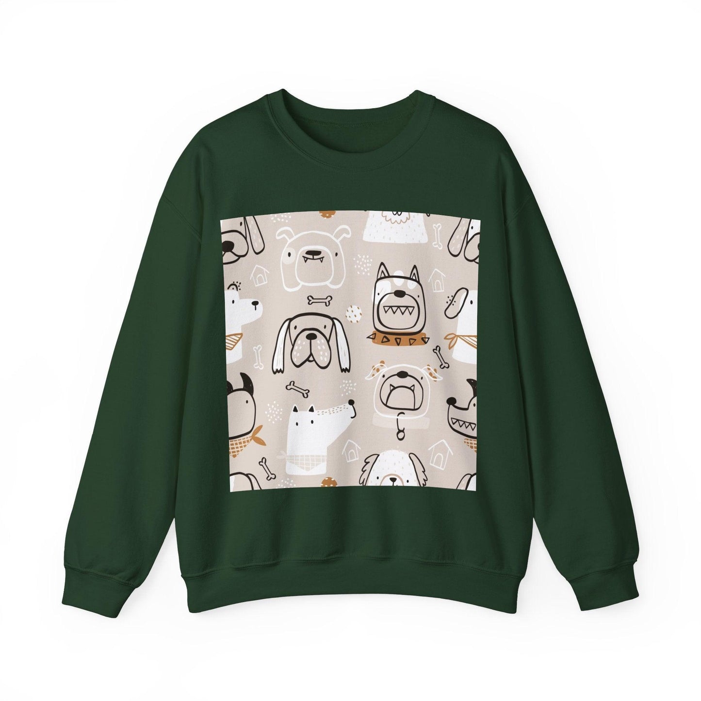 Illustrated Doggers 2 Unisex Heavy Blend™ Crewneck Sweatshirt - Premium Sweatshirt from Printify - Just $35.64! Shop now at Lizard Vigilante