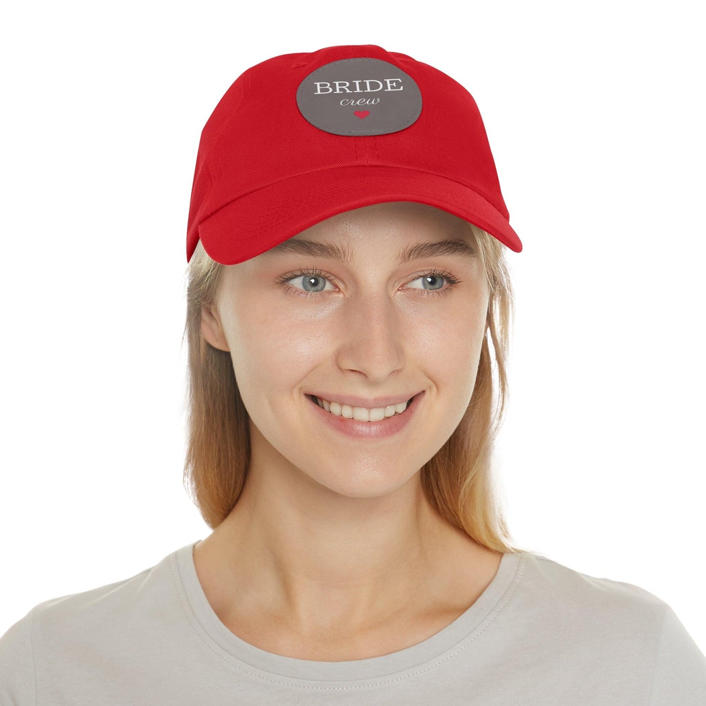 Bride Crew Dad Hat with Leather Patch (Round) - Lizard Vigilante