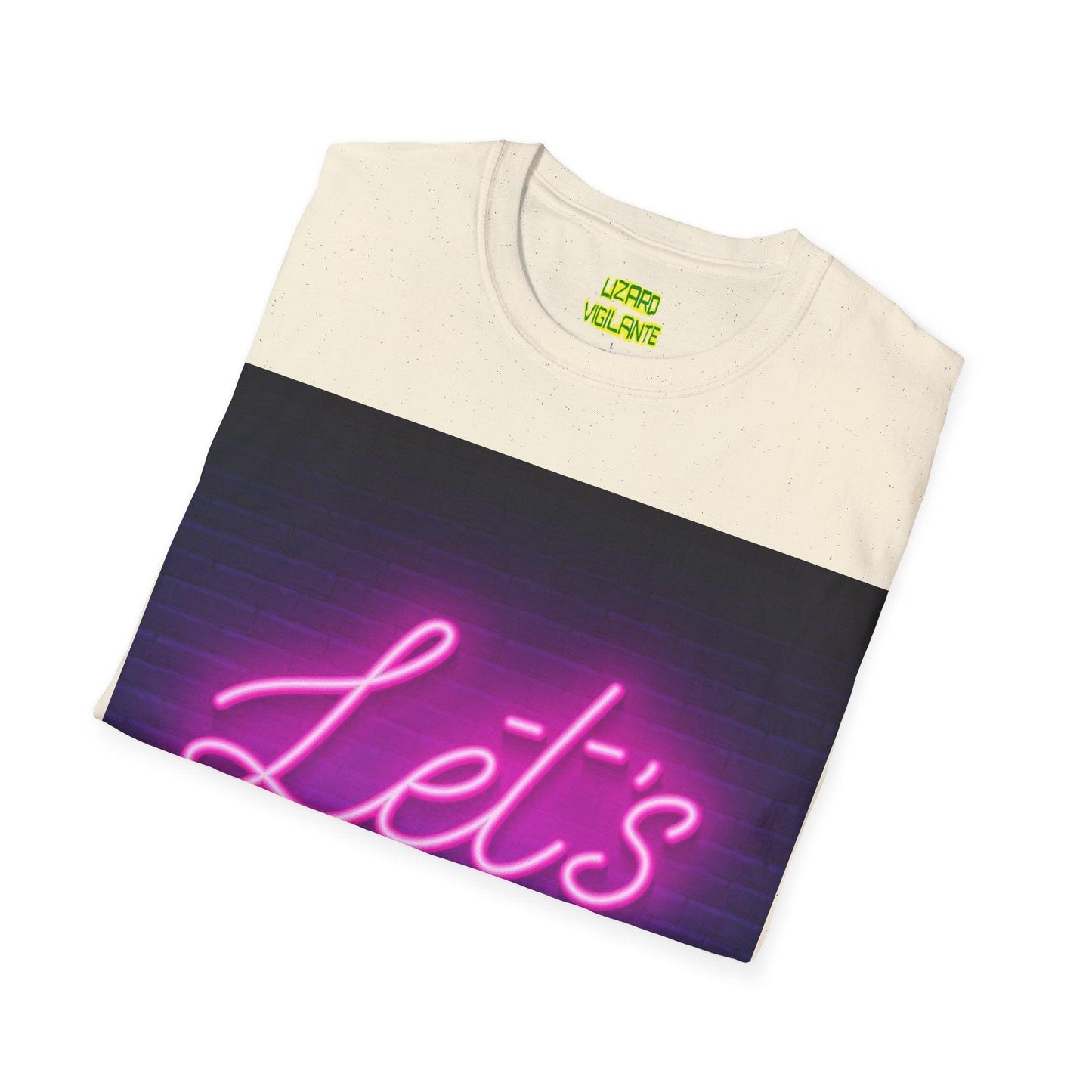 Let's Party Neon Unisex Softstyle T-Shirt - Lizard Vigilante