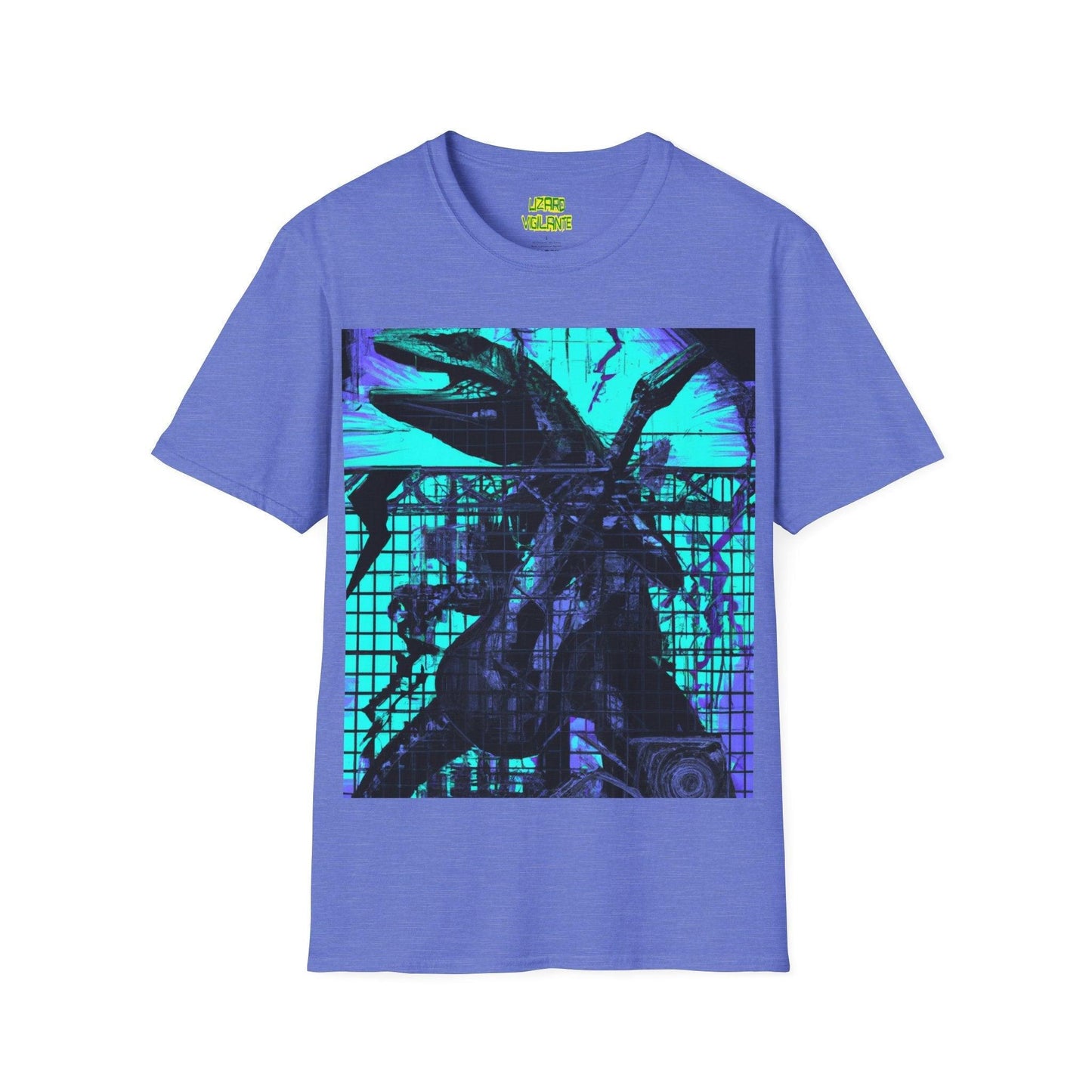 Lizard Lockup with Lizard Vigilante Unisex Softstyle T-Shirt - Lizard Vigilante