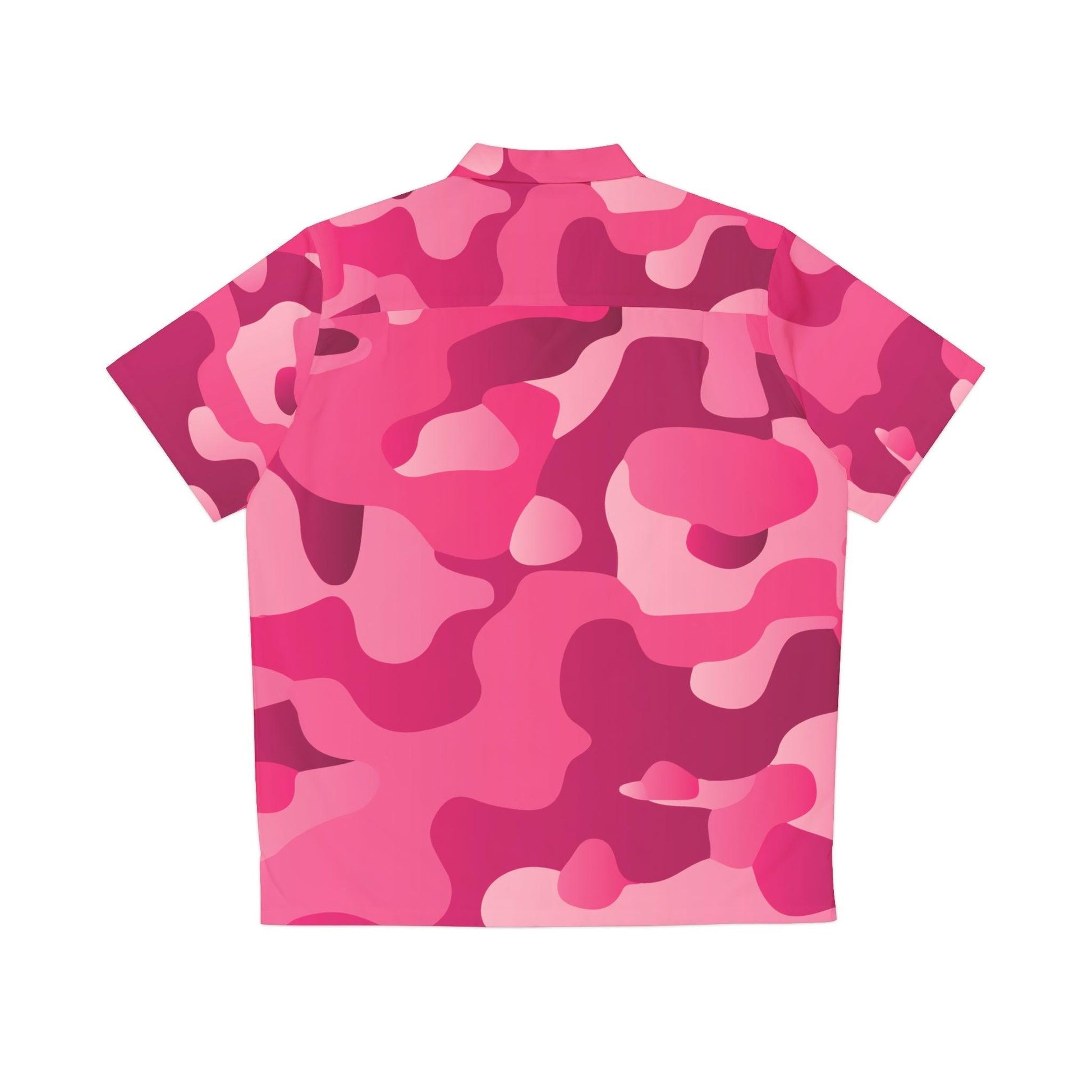 Pink Camo Men's Hawaiian Shirt - Lizard Vigilante