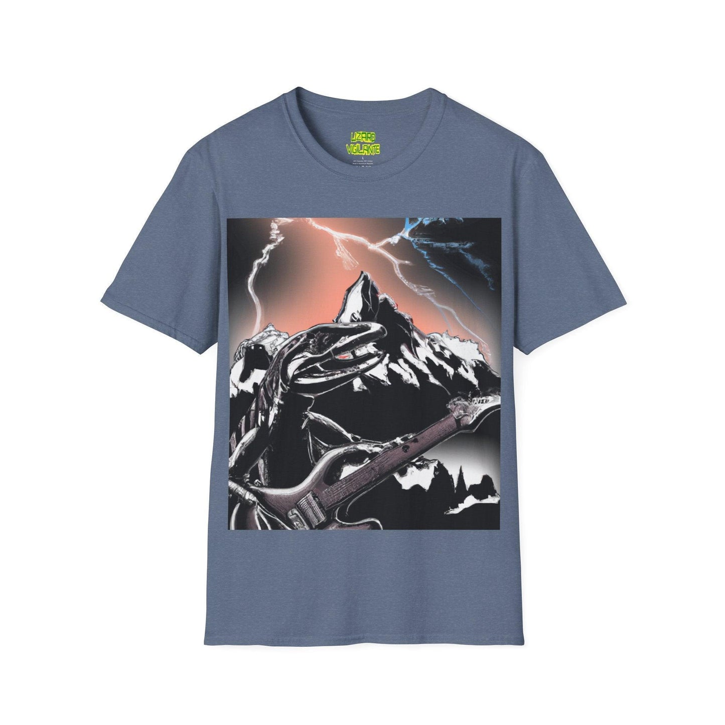 Lizard Vigilante at Mountain Unisex Softstyle T-Shirt - Lizard Vigilante