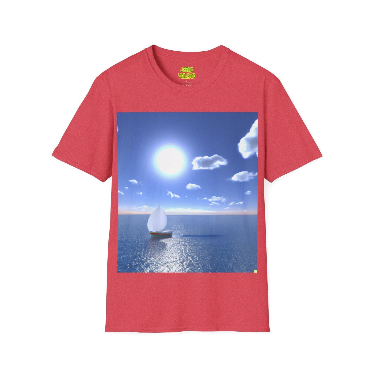 Sailing Sunlight Graphic Unisex Softstyle T-Shirt - Lizard Vigilante