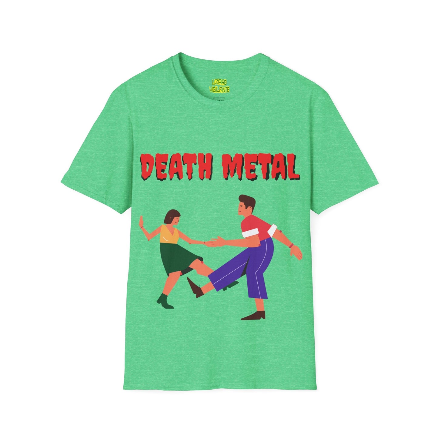 DEATH METAL Dancers Unisex Softstyle T-Shirt - Lizard Vigilante