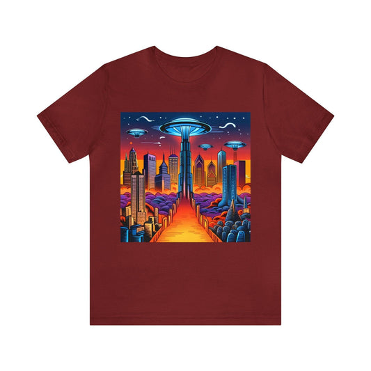 UFOCITY Unisex Jersey Short Sleeve Tee - Lizard Vigilante