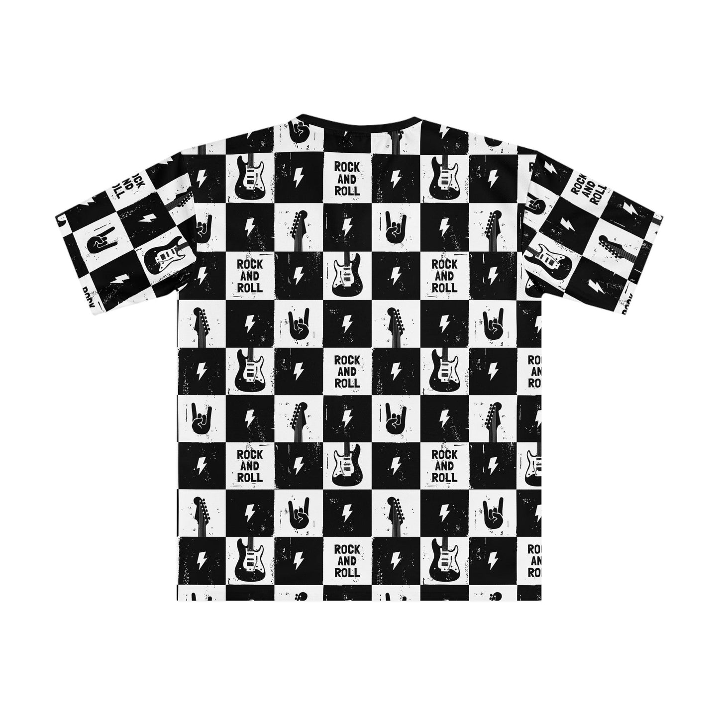 Rock and Roll Squares Men's Loose T-shirt - Premium All Over Prints from Printify - Just $28.99! Shop now at Lizard Vigilante