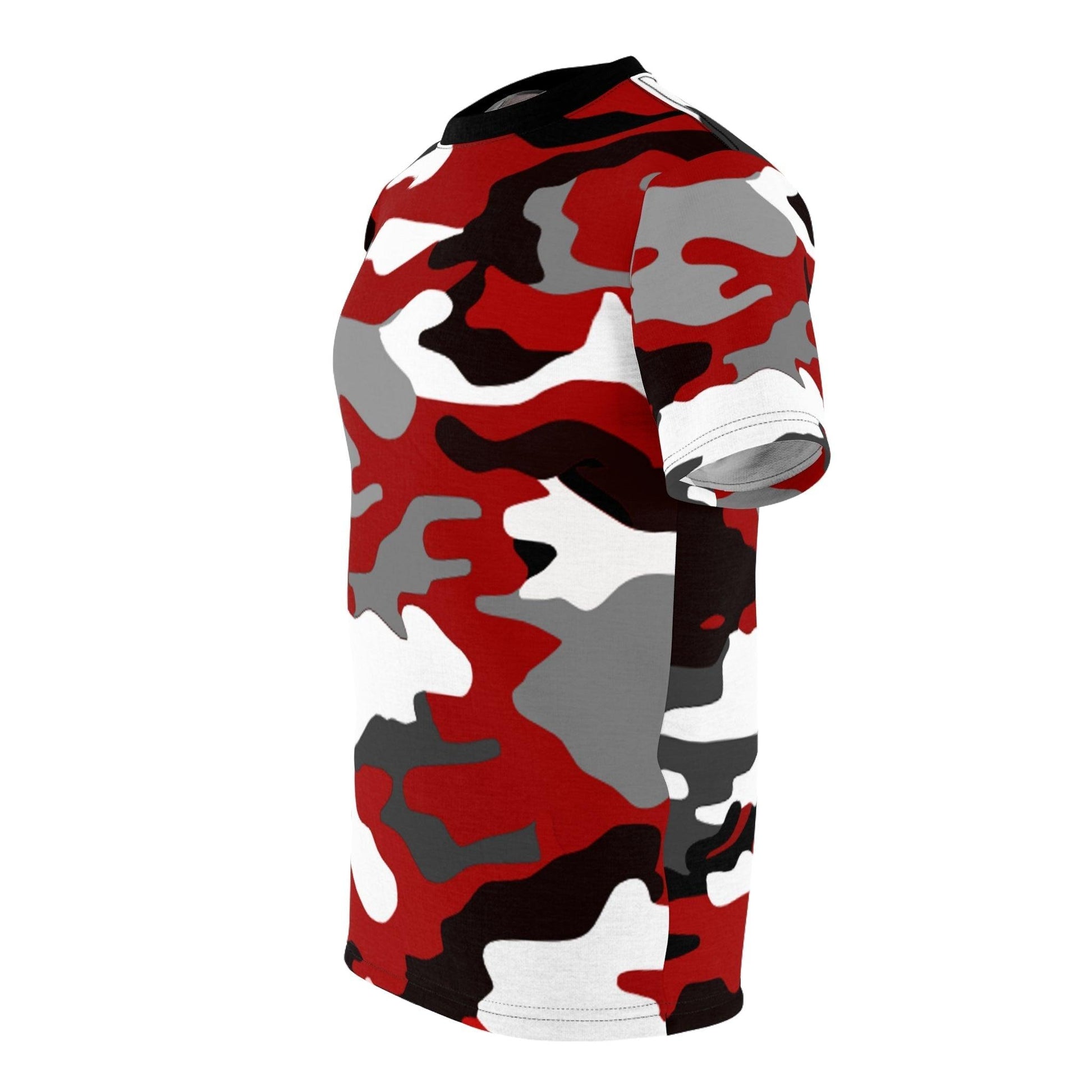 Red, White, and Black Camouflage Unisex Tee - Lizard Vigilante