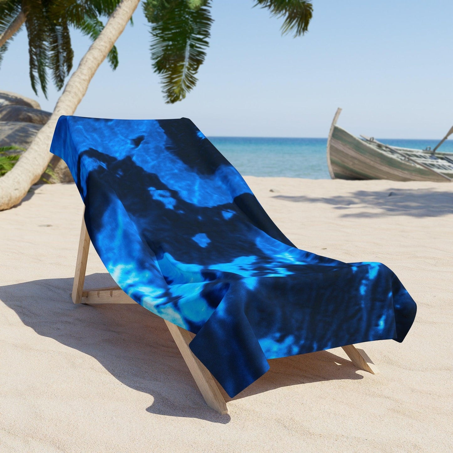 Blue Lava Beach Towel - Lizard Vigilante