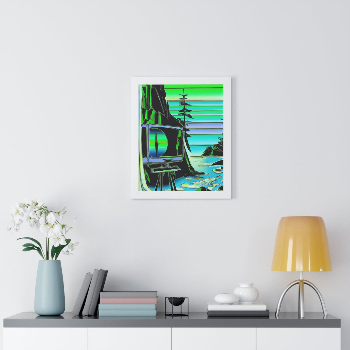 TVtv Framed Vertical Poster - Lizard Vigilante