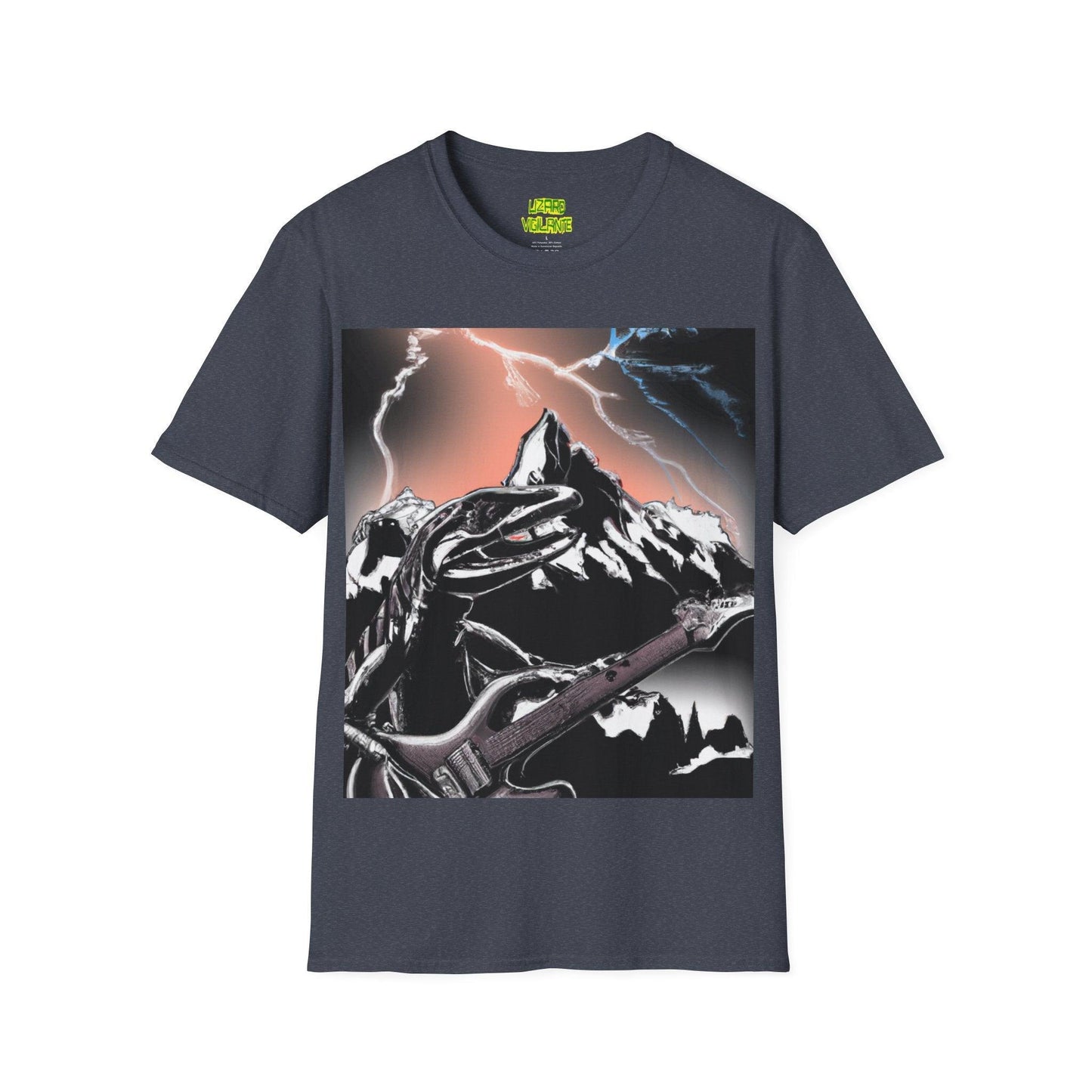 Lizard Vigilante at Mountain Unisex Softstyle T-Shirt - Lizard Vigilante