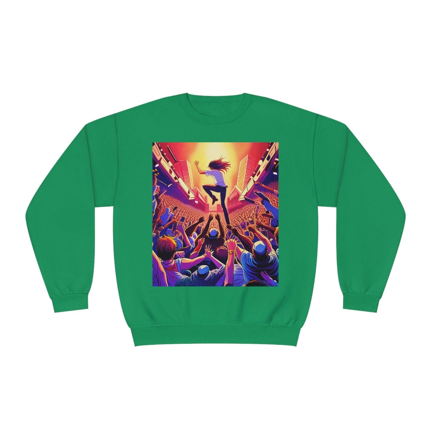 Metal Anime Unisex NuBlend® Crewneck Sweatshirt - Lizard Vigilante