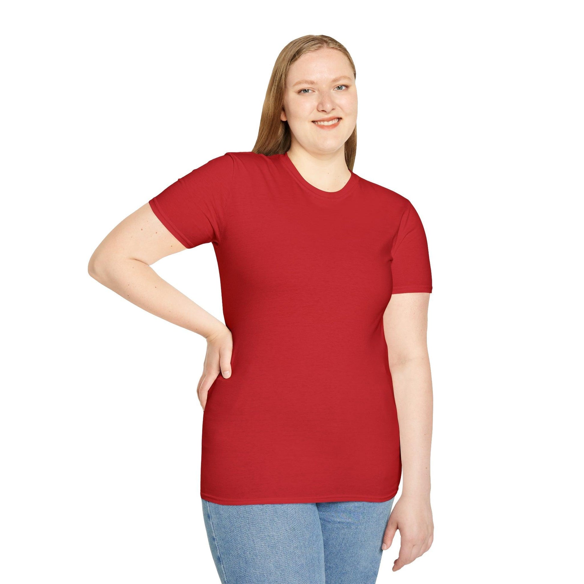 Comfortable Unisex Softstyle T-Shirt - Red - Premium T-Shirt from Printify - Just $23.99! Shop now at Lizard Vigilante