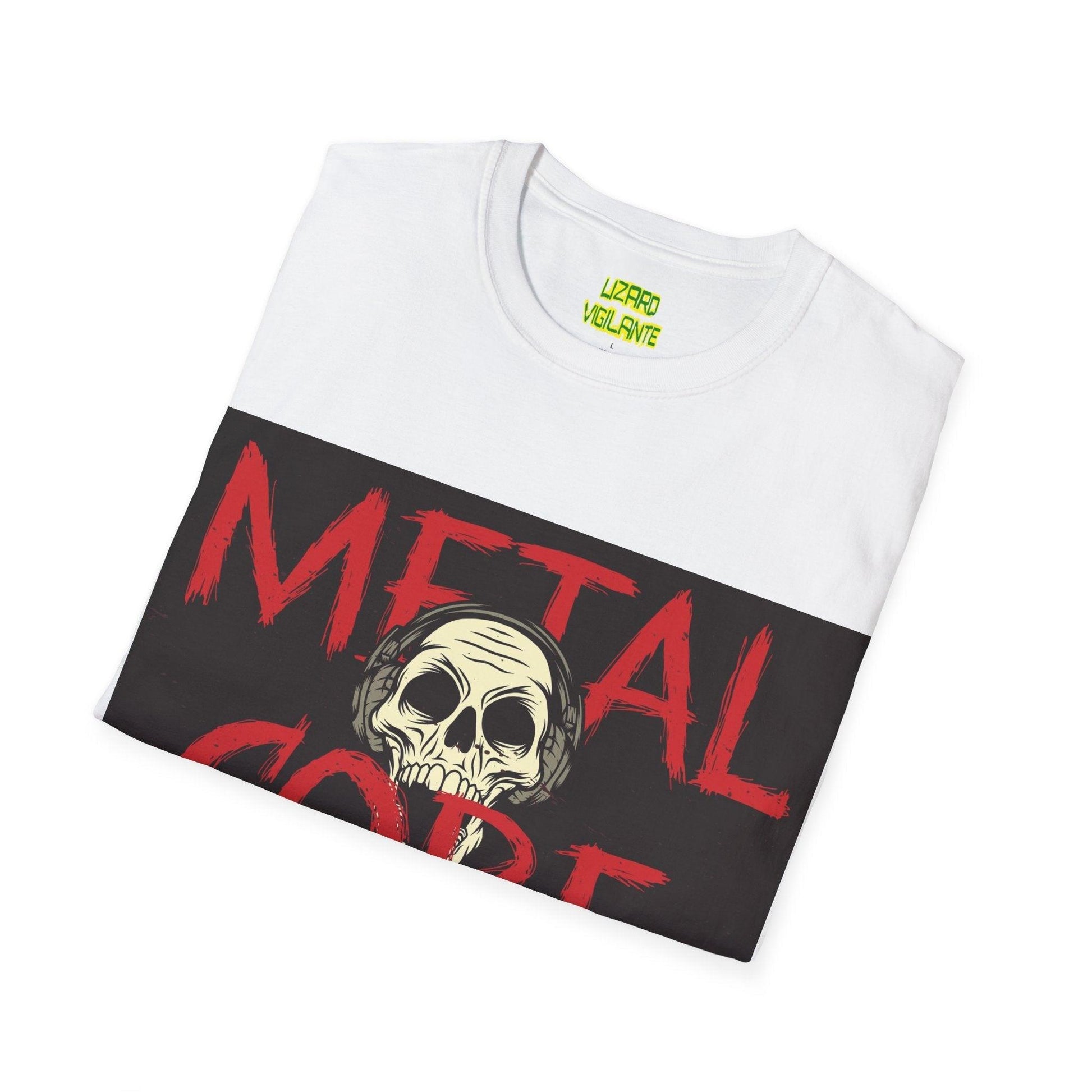 METAL CORE Skull Unisex Softstyle T-Shirt - Lizard Vigilante