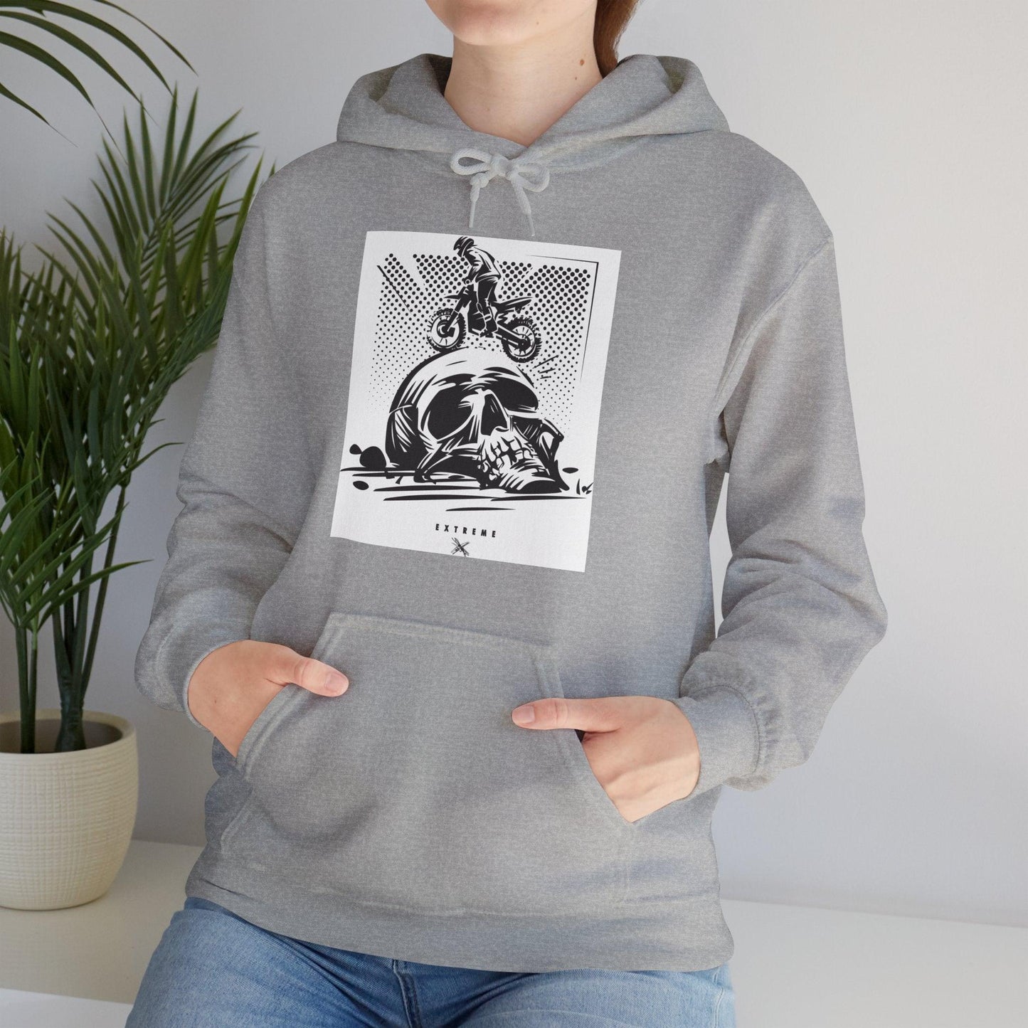 Off Road Skull Unisex Heavy Blend™ Hooded Sweatshirt - Lizard Vigilante