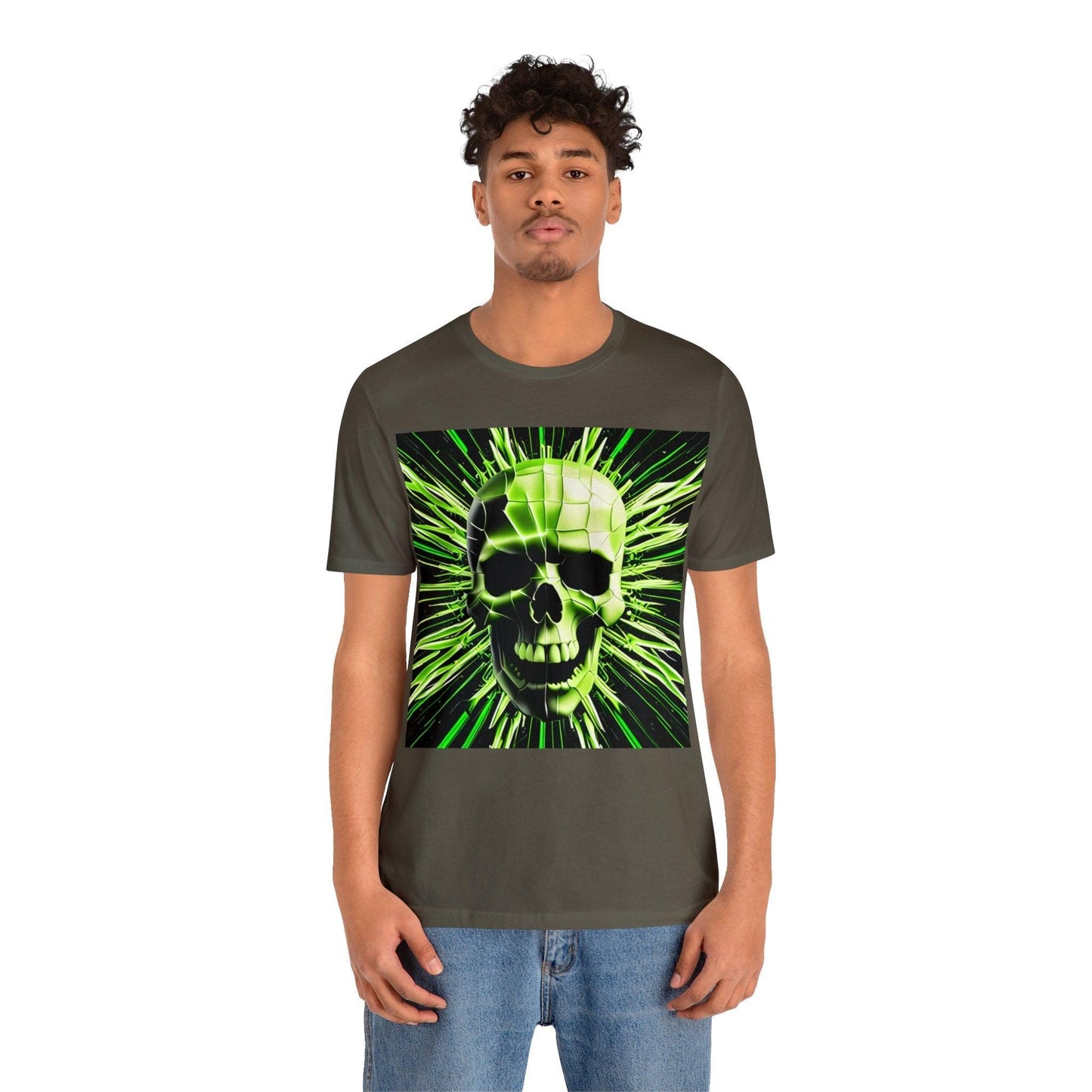 Skull Cracks Unisex Jersey Short Sleeve Tee - Lizard Vigilante