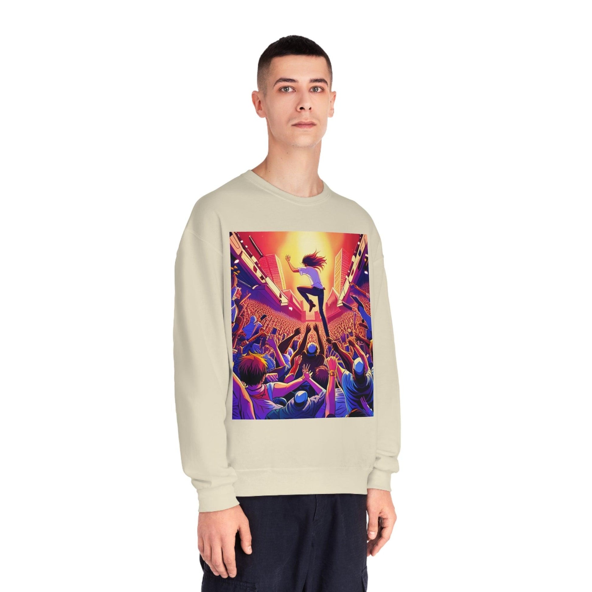 Metal Anime Unisex NuBlend® Crewneck Sweatshirt - Lizard Vigilante