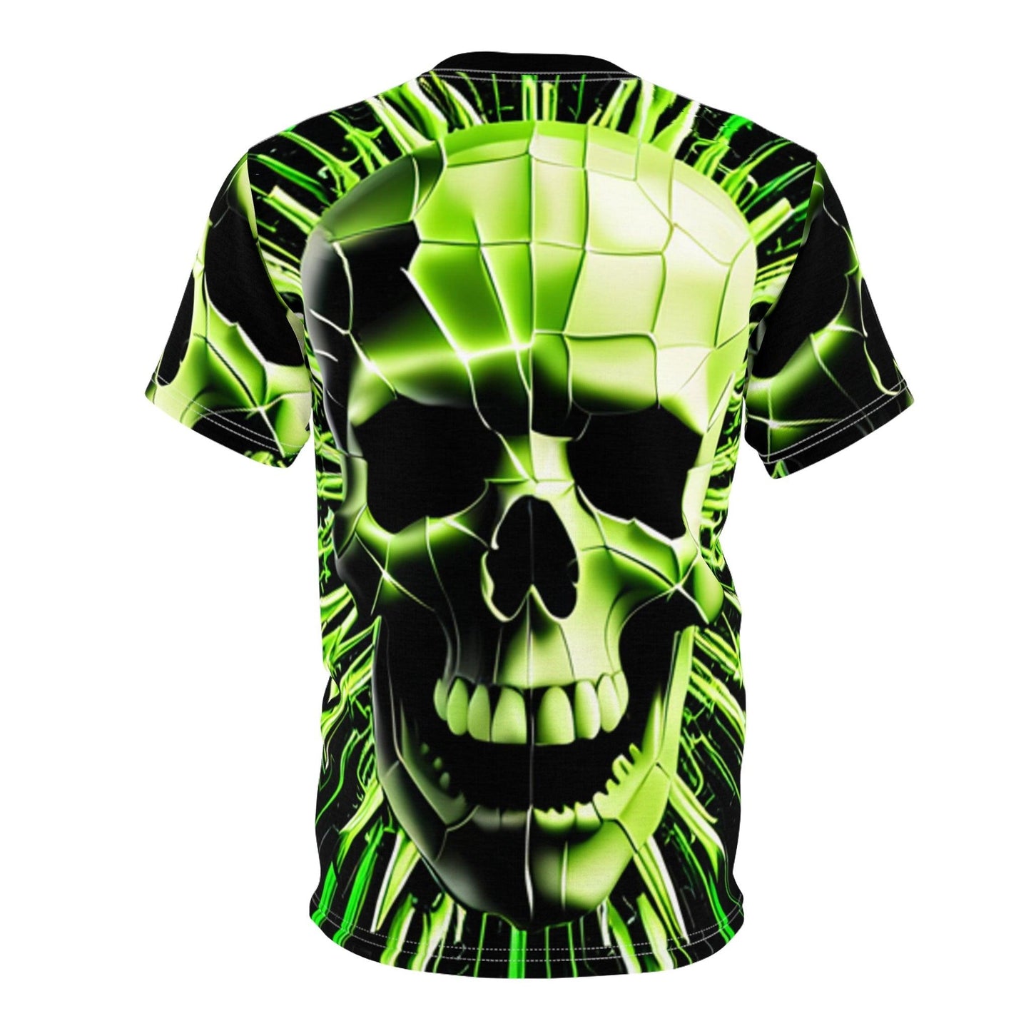 Skull Cracks Unisex Cut & Sew Tee (AOP) - Lizard Vigilante