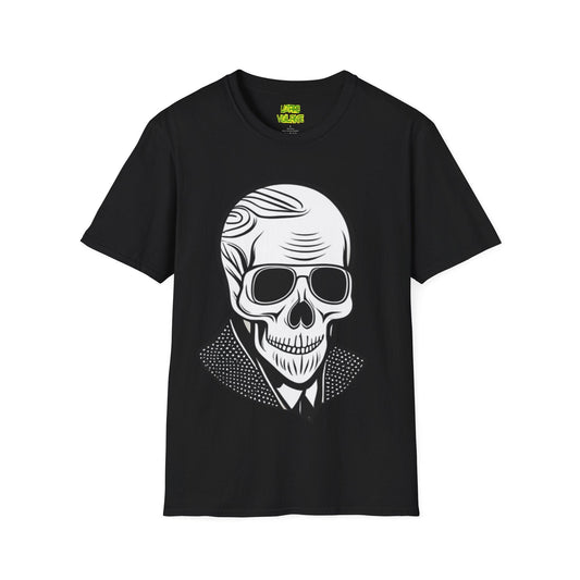 Skull Portrait Unisex Softstyle T-Shirt - Lizard Vigilante