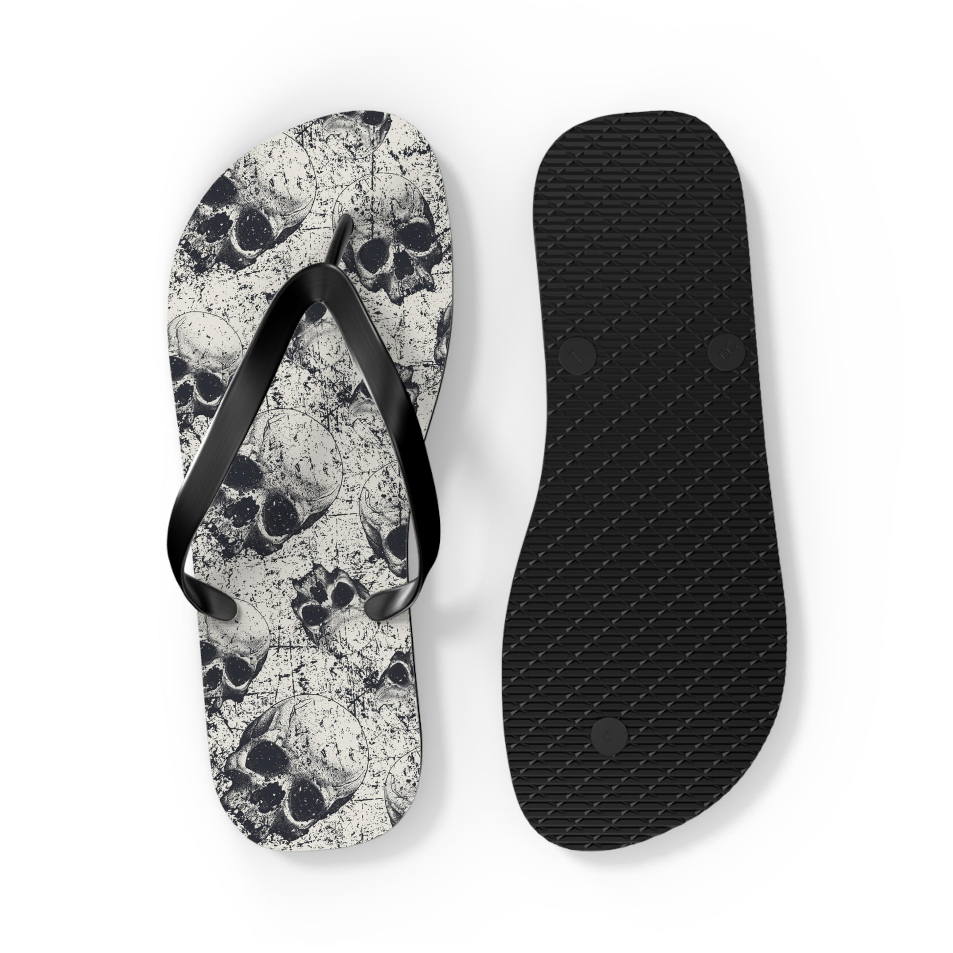 Ancient Skulls Flip Flops - Premium Shoes from Printify - Just $27.99! Shop now at Lizard Vigilante