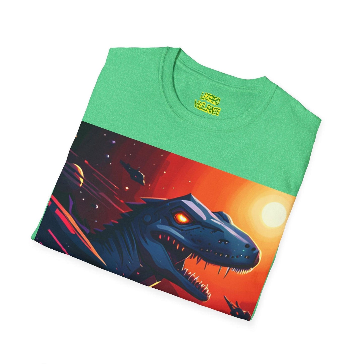 Lizard Vigilante Universe Unisex Softstyle T-Shirt - Lizard Vigilante