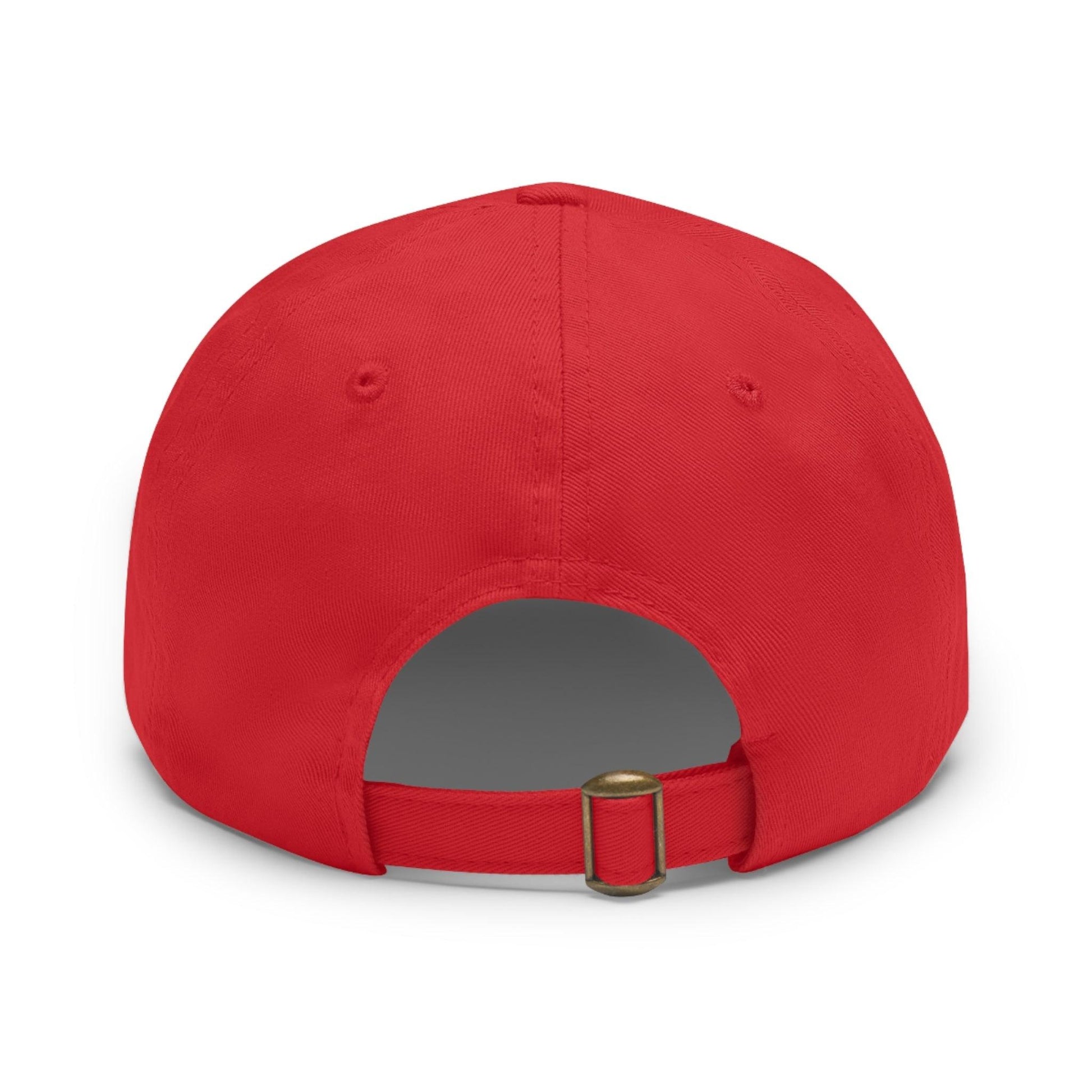 American Flag With Uncle Sam Drummer Dad Hat with Leather Patch (Rectangle) - Lizard Vigilante