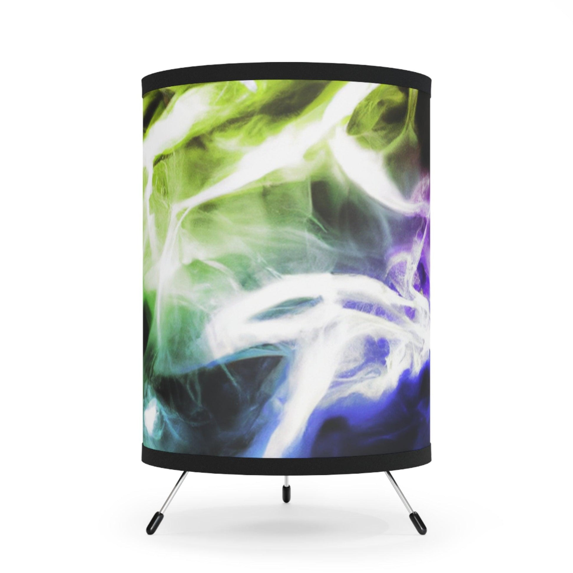 Neon Smoke Show Tripod Lamp with High-Res Printed Shade, US\CA plug - Lizard Vigilante