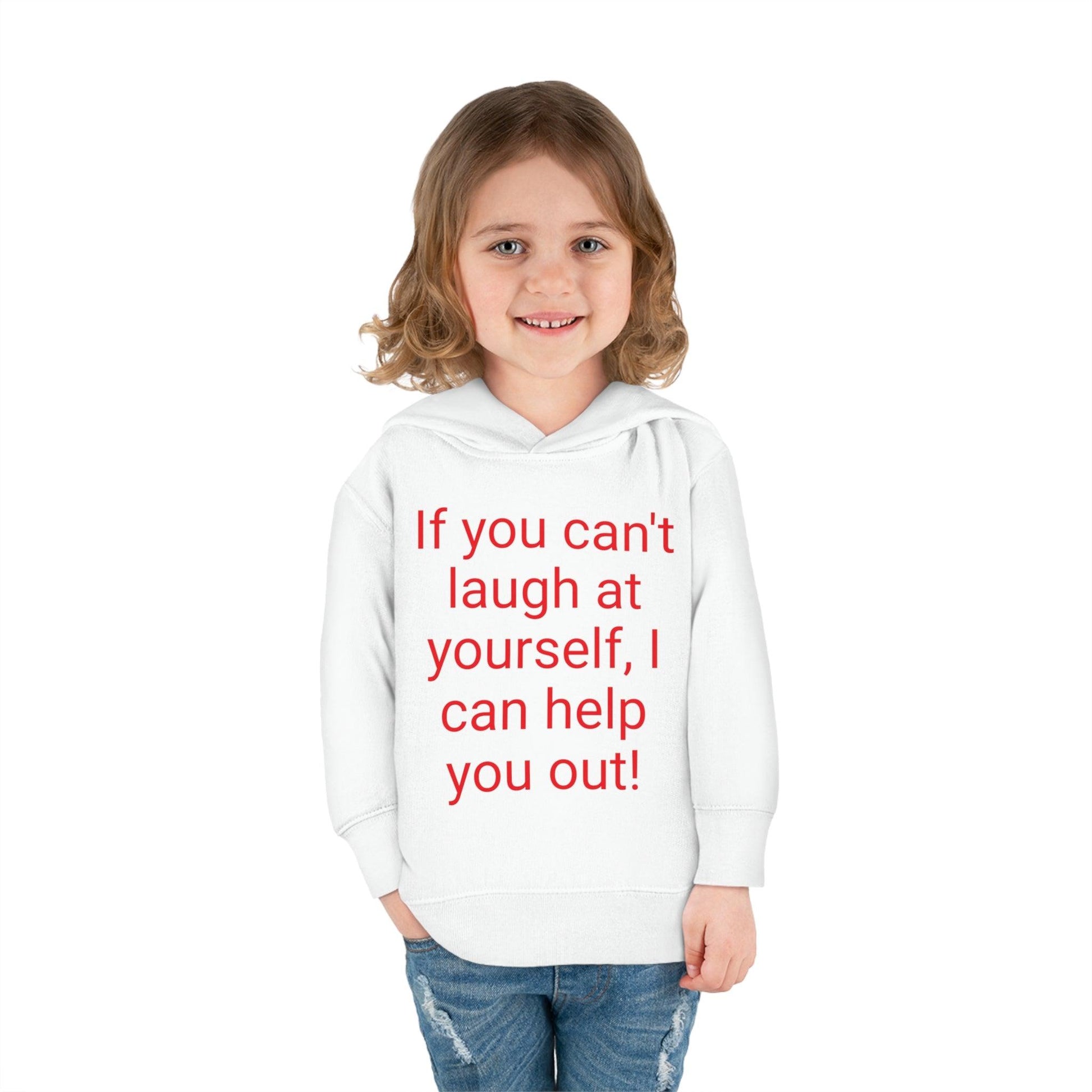 If You Can't laugh Toddler Pullover Fleece Hoodie - Lizard Vigilante