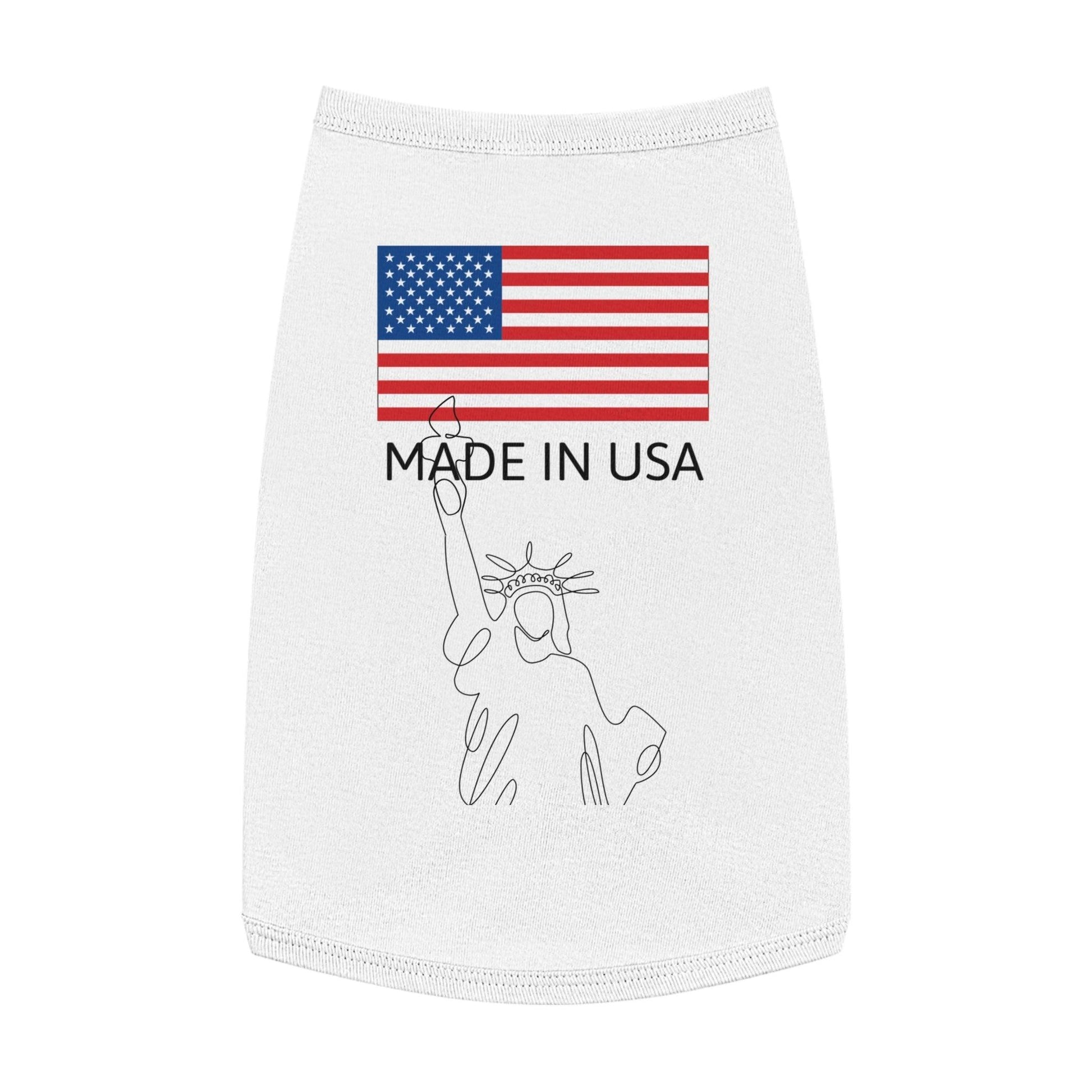 Made In USA with Statue of Liberty Pet Tank Top - Lizard Vigilante