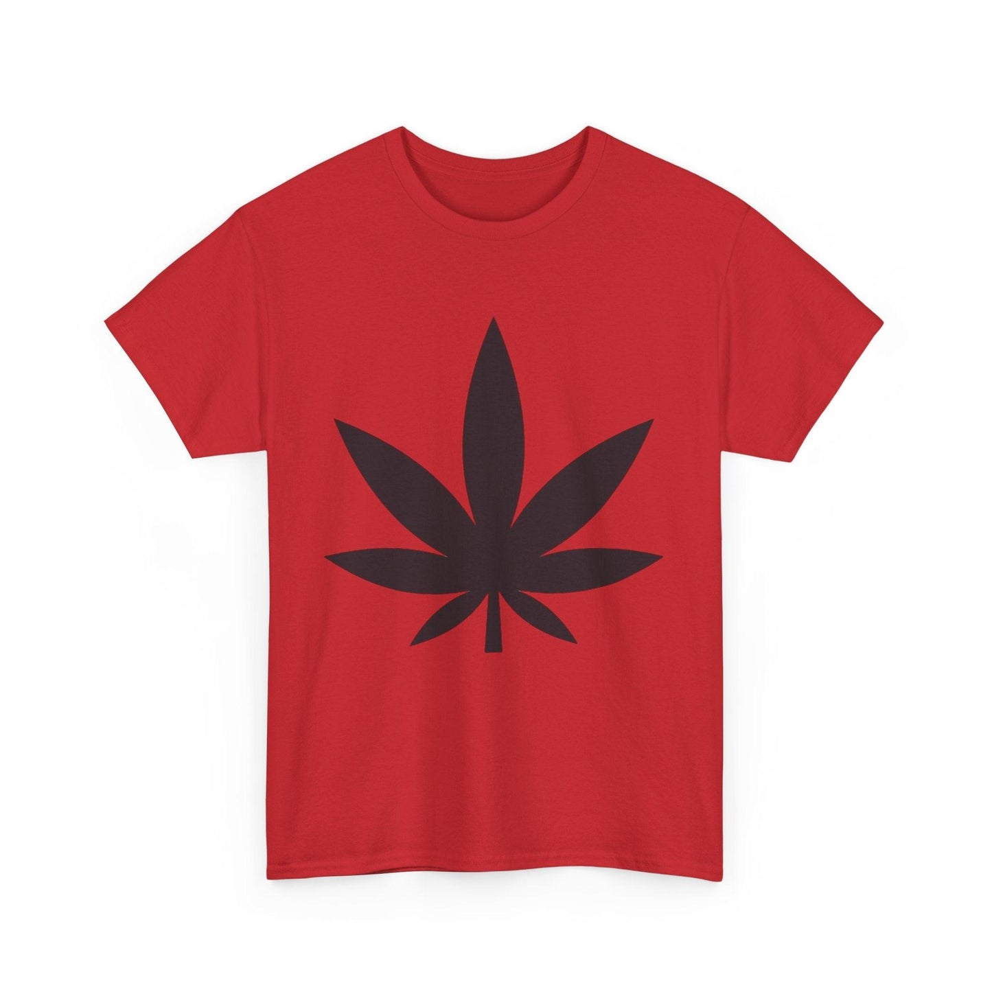 Black Pot Leaf Unisex Heavy Cotton Tee - Lizard Vigilante