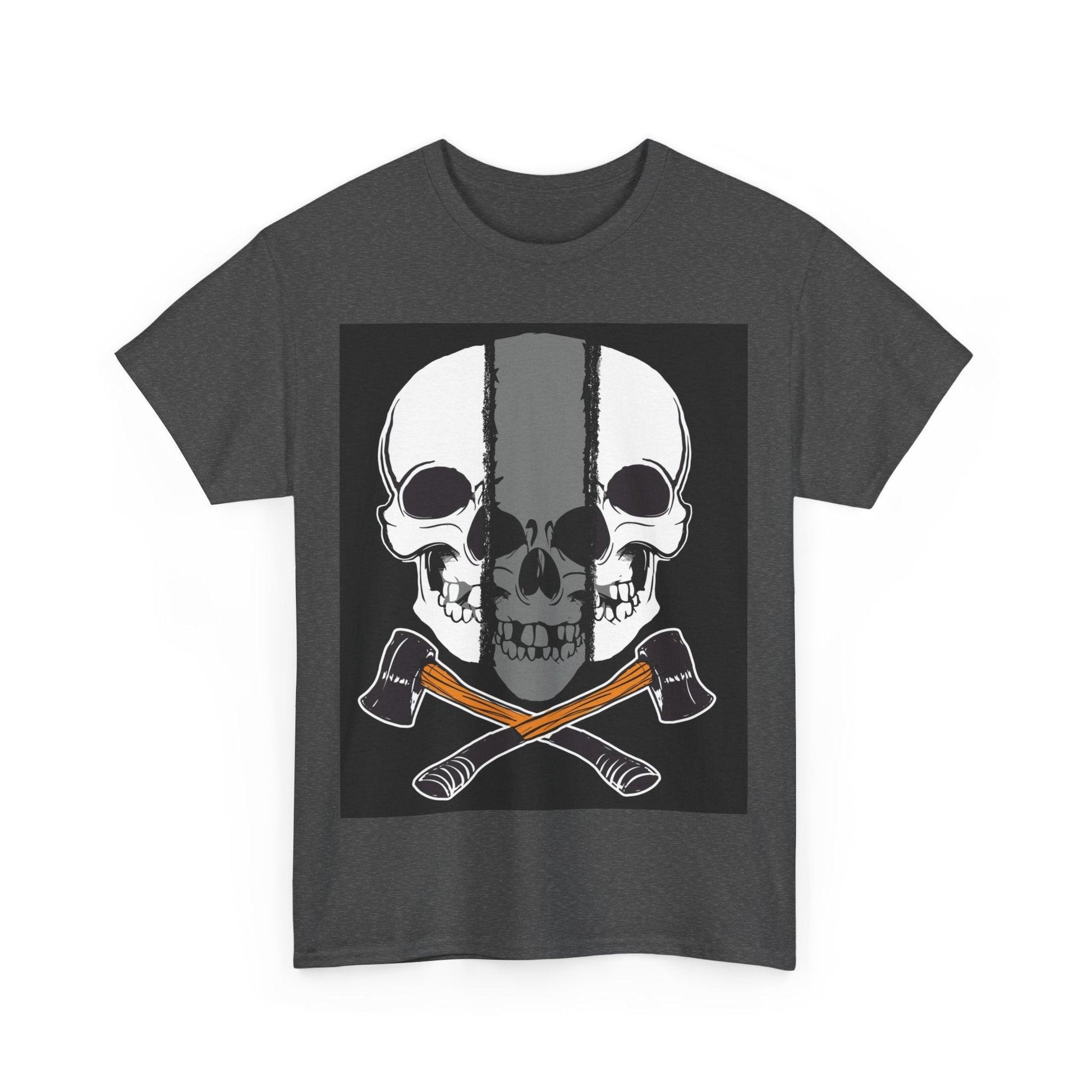 Hatchet Skull Unisex Heavy Cotton Tee - Lizard Vigilante