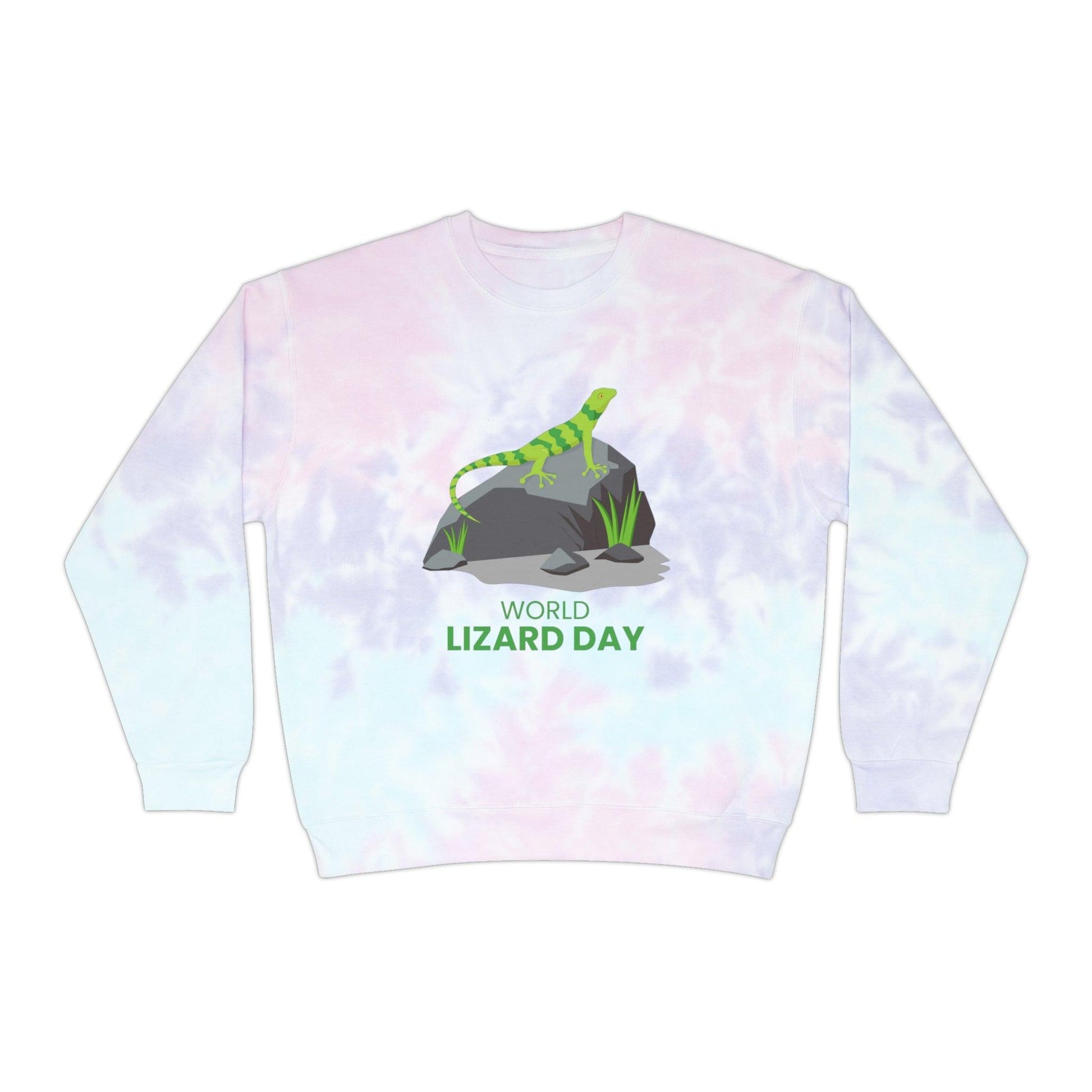 World Lizard Day Unisex Tie-Dye Sweatshirt - Lizard Vigilante