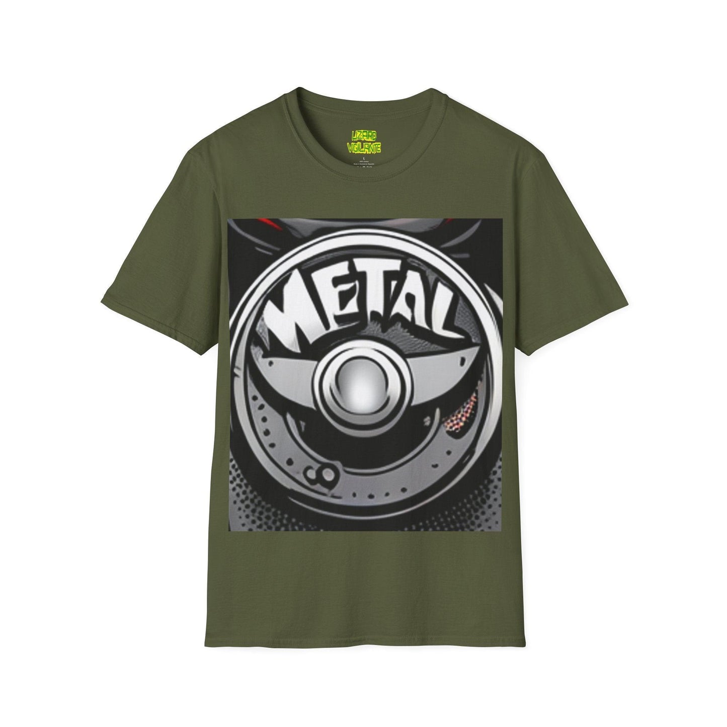 METAL Puree' Logo Unisex Softstyle T-Shirt - Lizard Vigilante