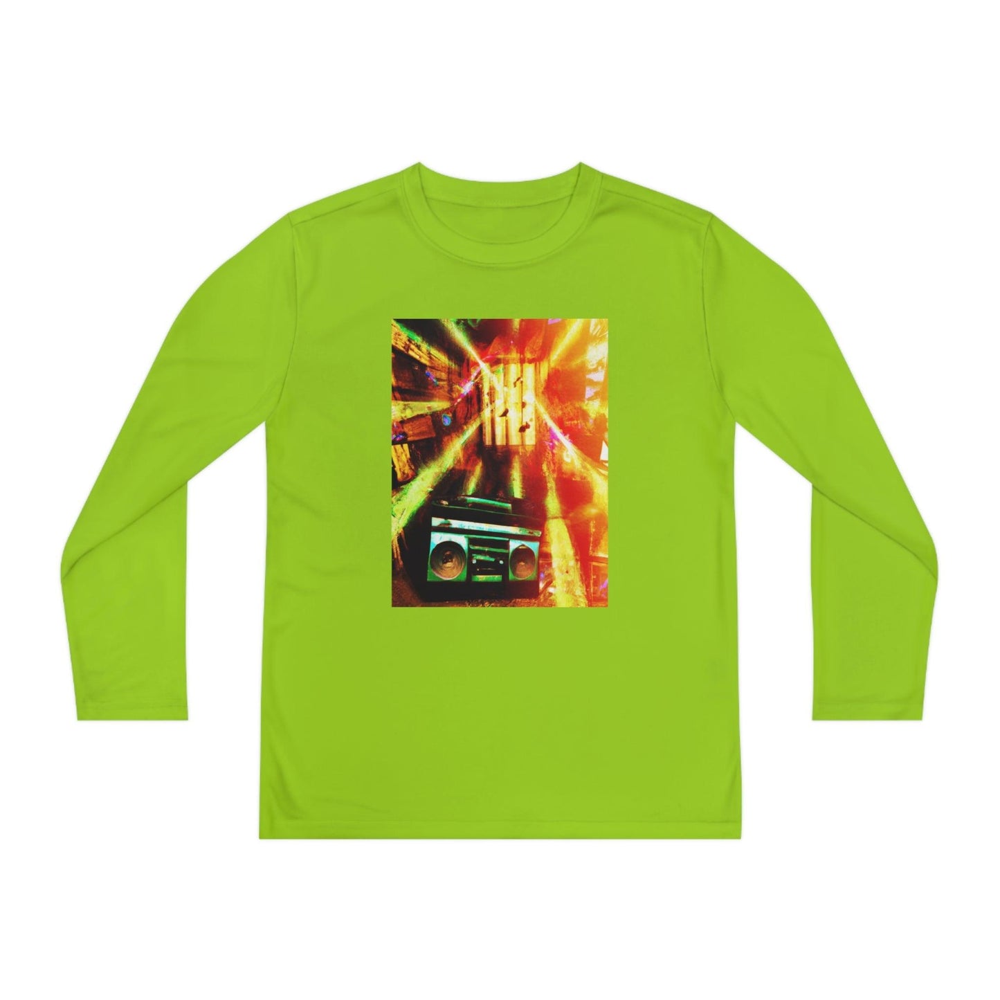 Prison BoomBox Light Burst Youth Long Sleeve Competitor Tee - Lizard Vigilante