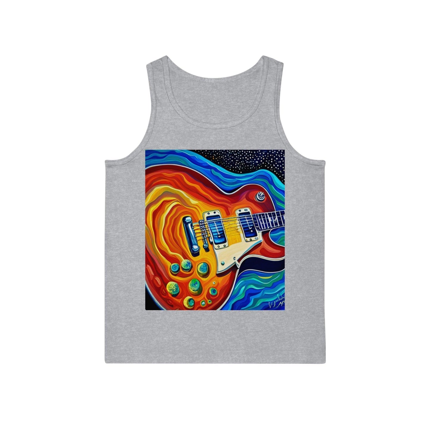 Psychedelic Electric Guitar Unisex Softstyle™ Tank Top - Lizard Vigilante