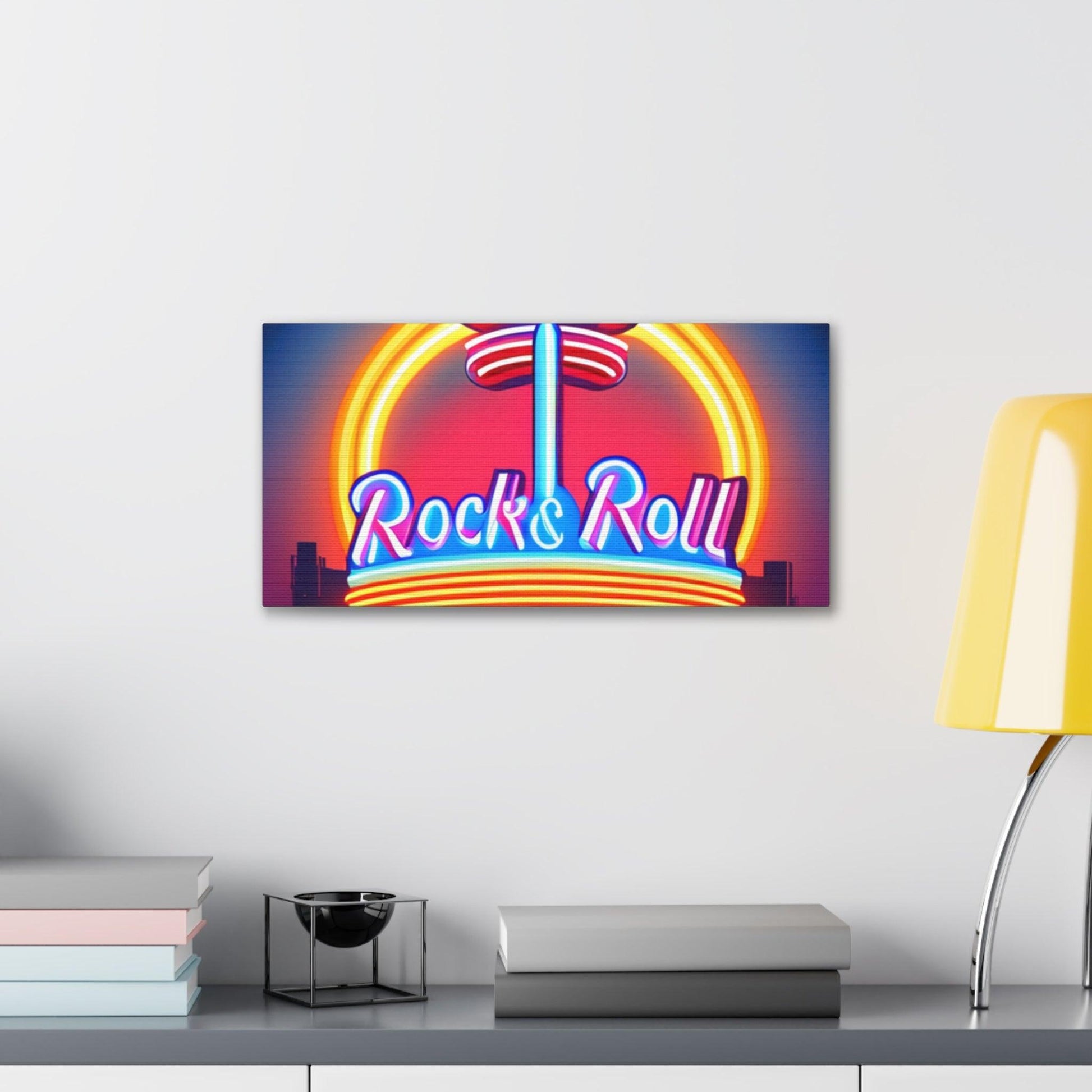 Rock & Roll Diner Canvas Gallery Wraps by Lizard Vigilante - Lizard Vigilante