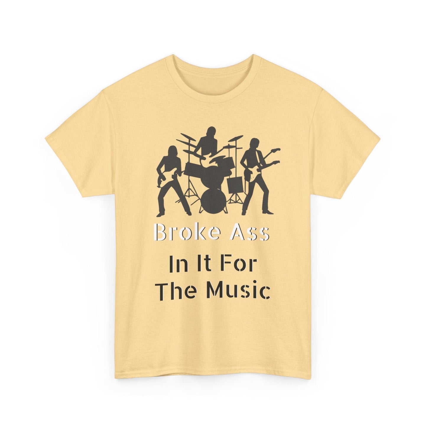 Broke Ass Band Album "In It For The Music" Unisex Heavy Cotton Tee - Lizard Vigilante