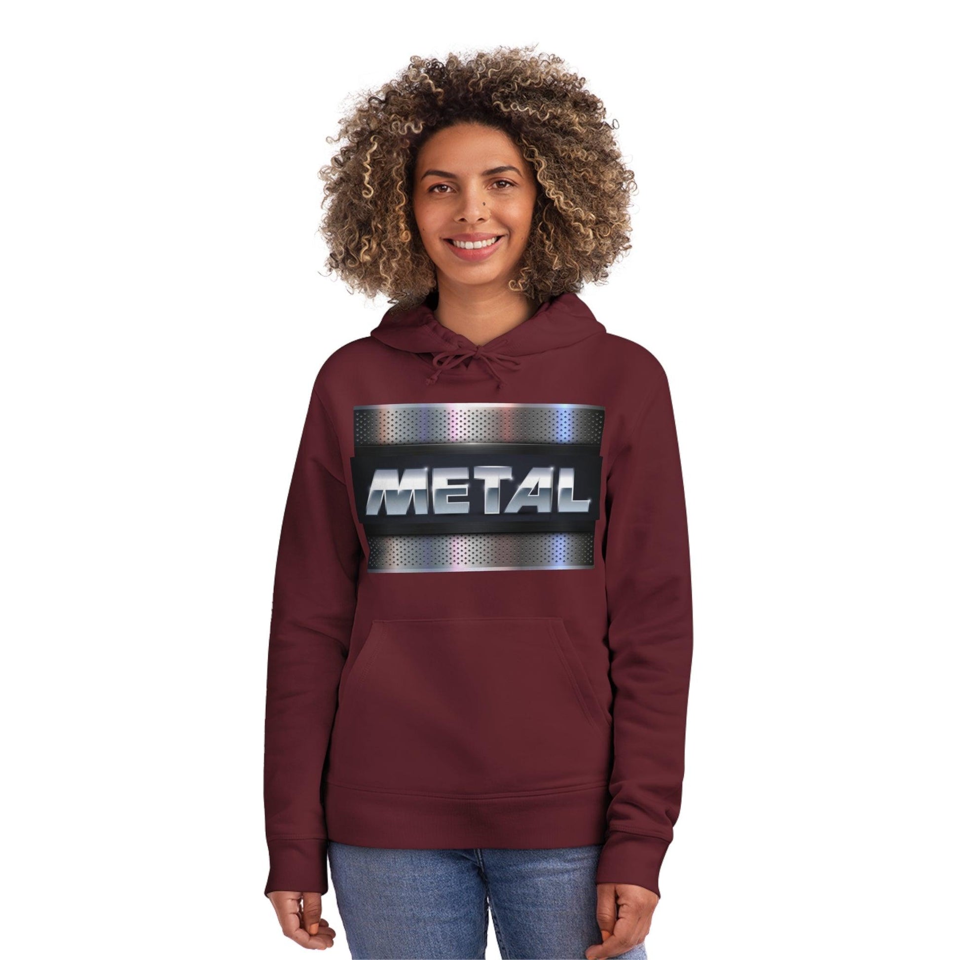 Metal Plate Unisex Drummer Hoodie - Lizard Vigilante