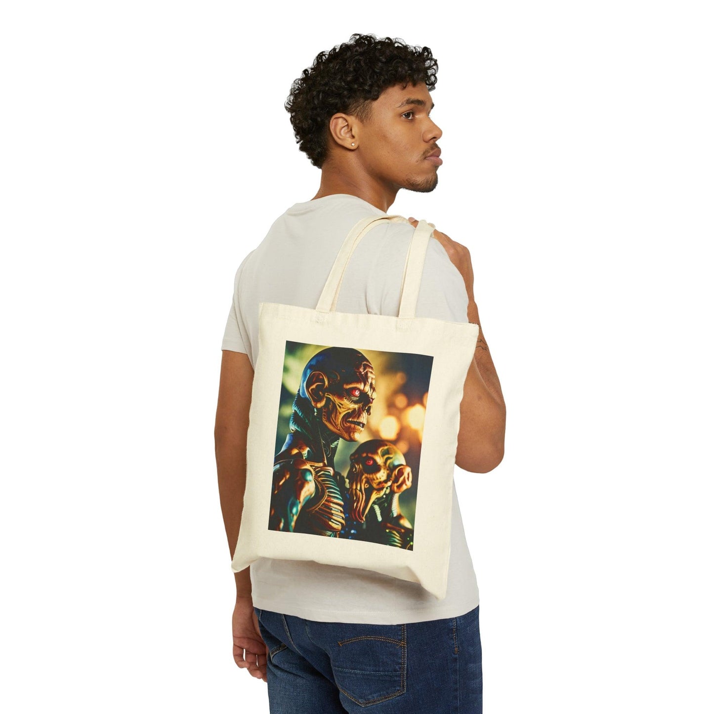 Botlove Cotton Canvas Tote Bag - Lizard Vigilante