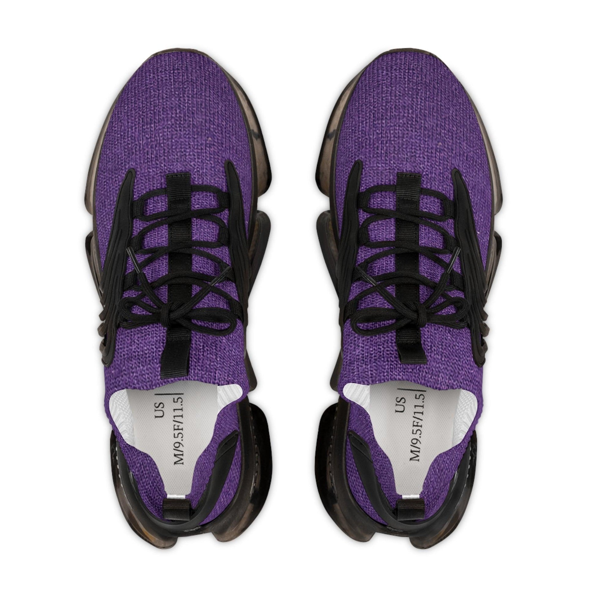 Faux Purple Silk Men's Mesh Sneakers - Lizard Vigilante