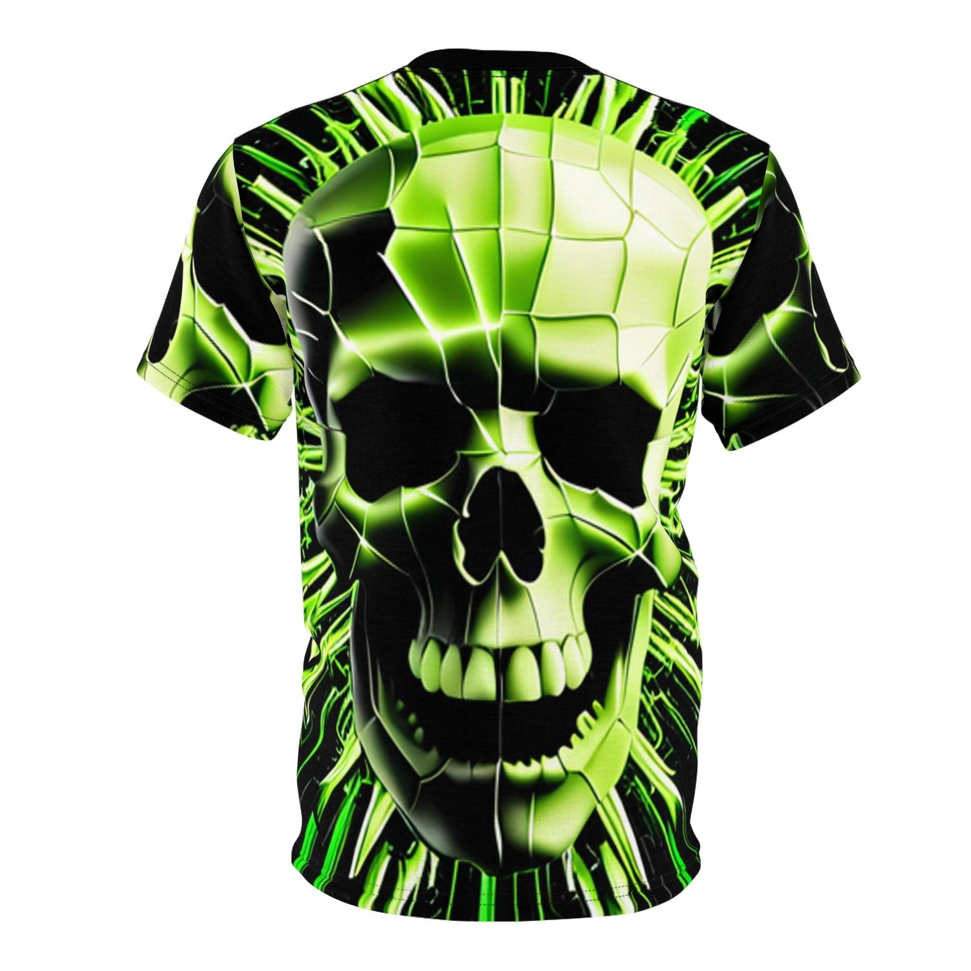 Skull Cracks Unisex Cut & Sew Tee (AOP) - Lizard Vigilante