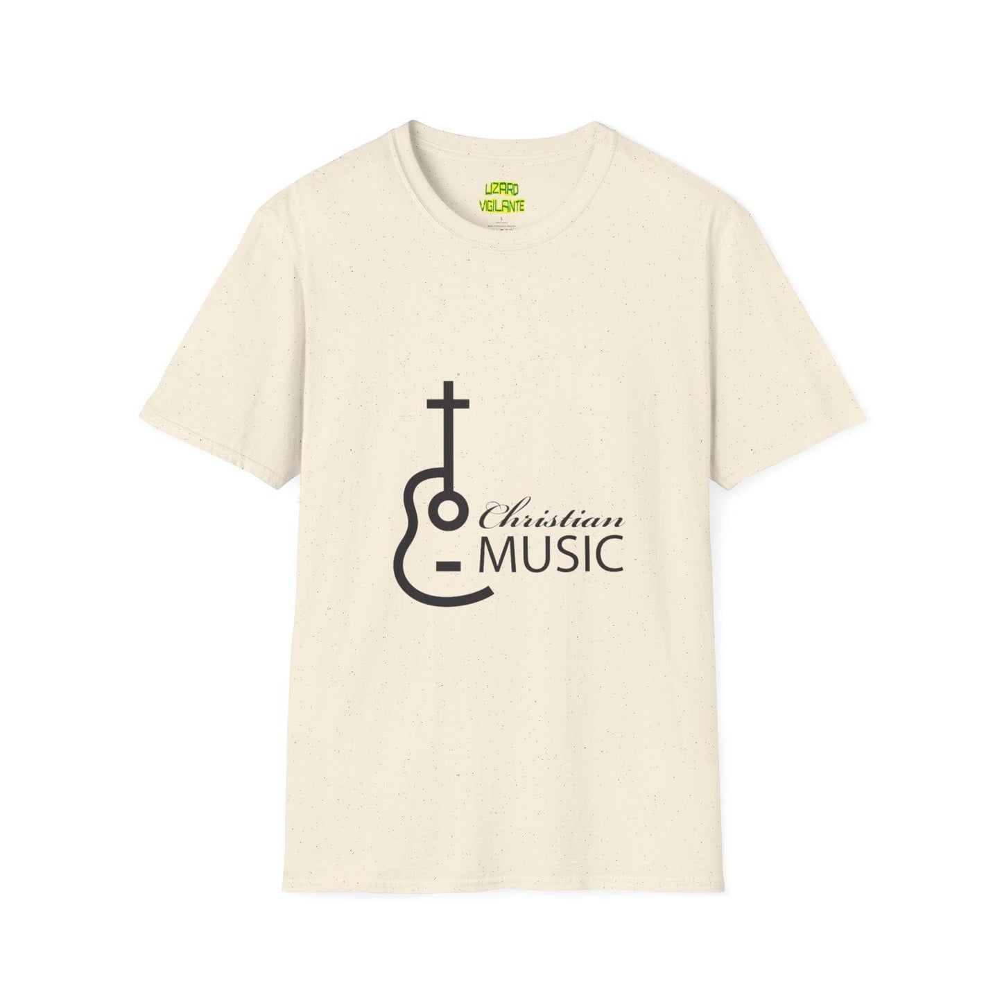 Christian Acoustic Cross Unisex Softstyle T-Shirt - Lizard Vigilante