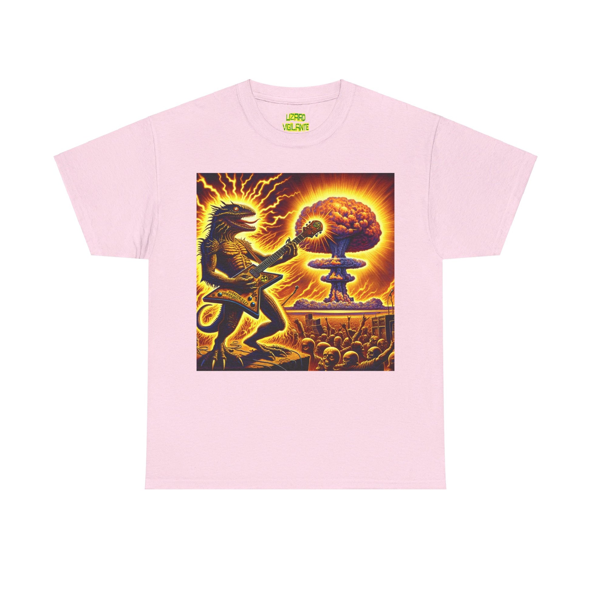 Lizard F. Bomb Unisex Heavy Cotton Tee - Premium T-Shirt from Printify - Just $25.35! Shop now at Lizard Vigilante