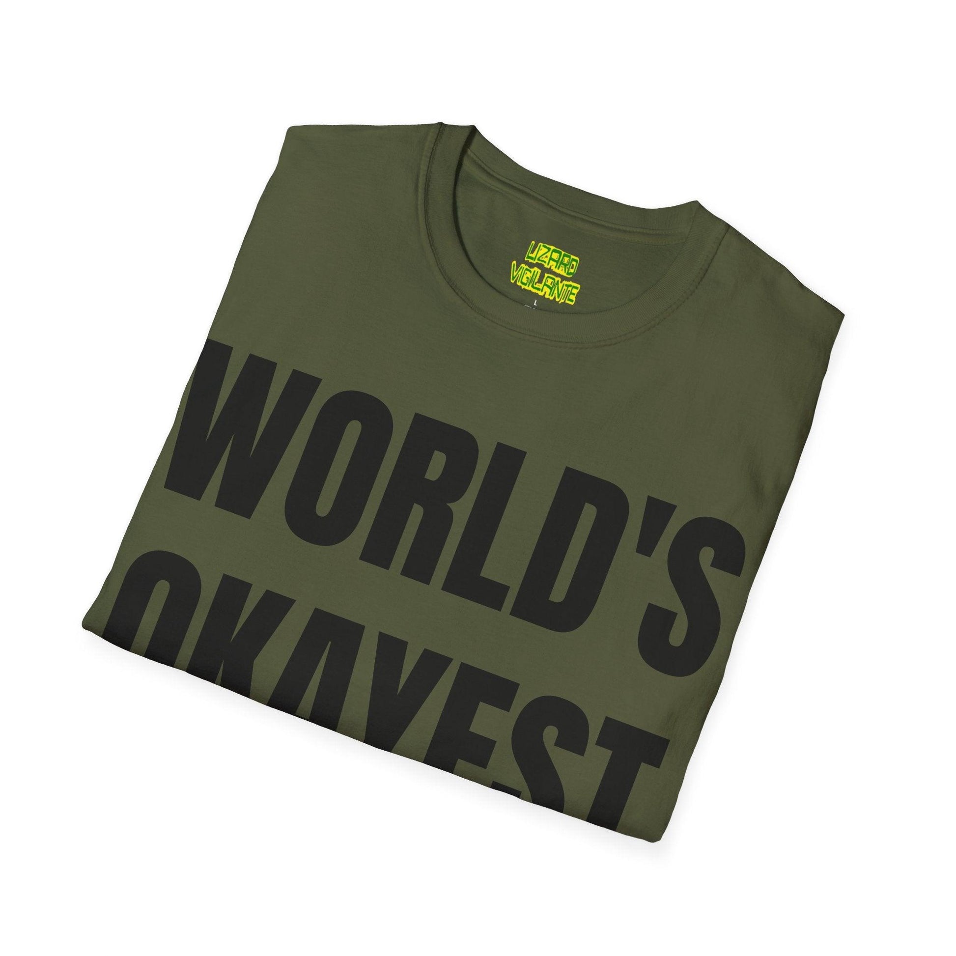 World's Okayest Boss Unisex Softstyle T-Shirt - Lizard Vigilante