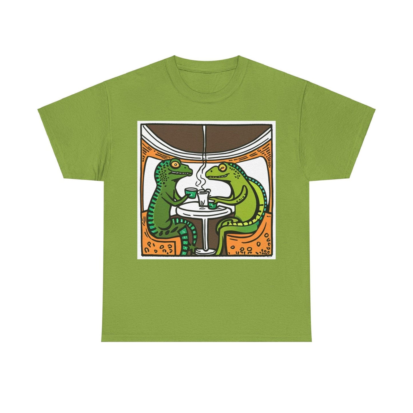 HQ Coffee Brk Unisex Heavy Cotton Tee - Lizard Vigilante