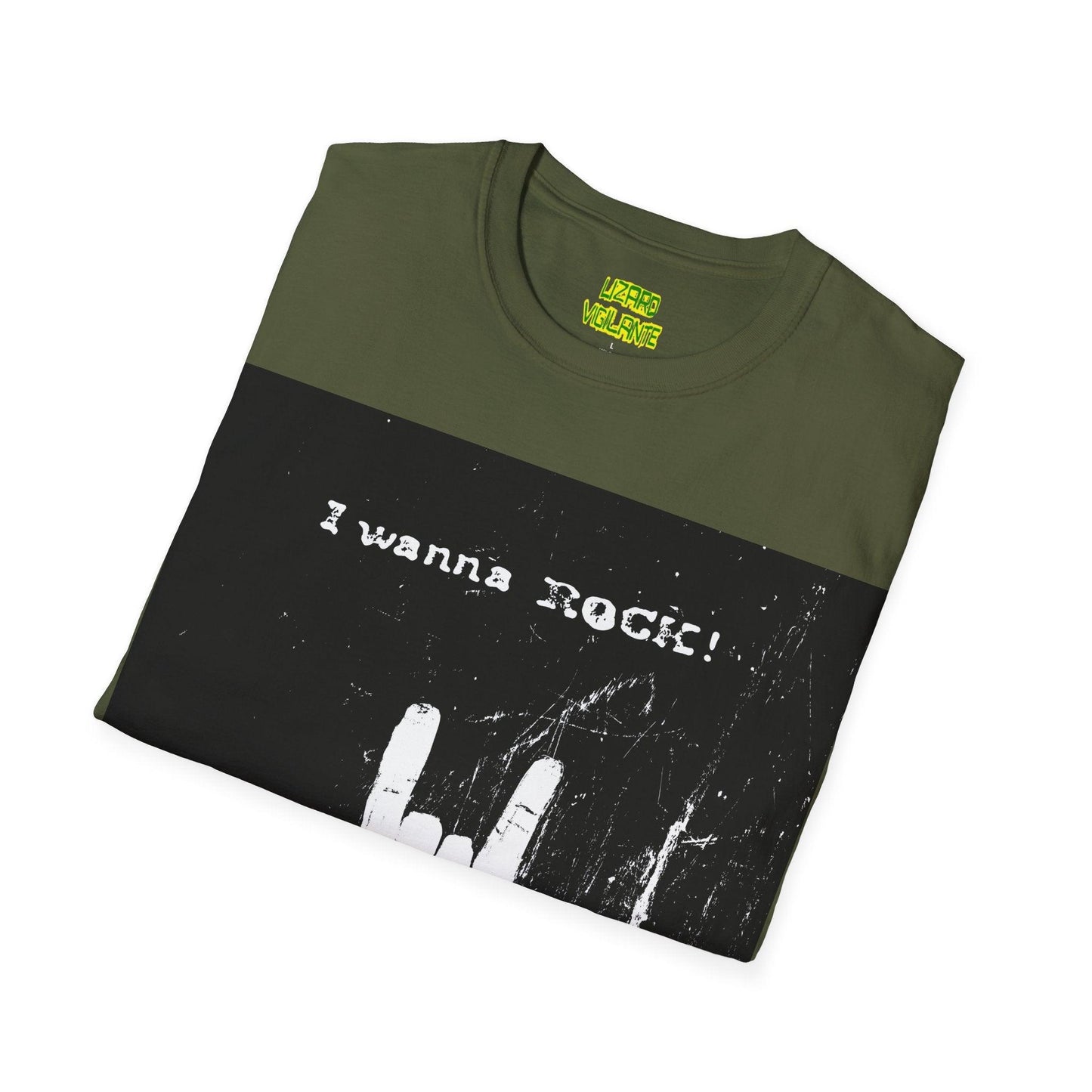 I Wanna Rock Unisex Softstyle T-Shirt - Lizard Vigilante