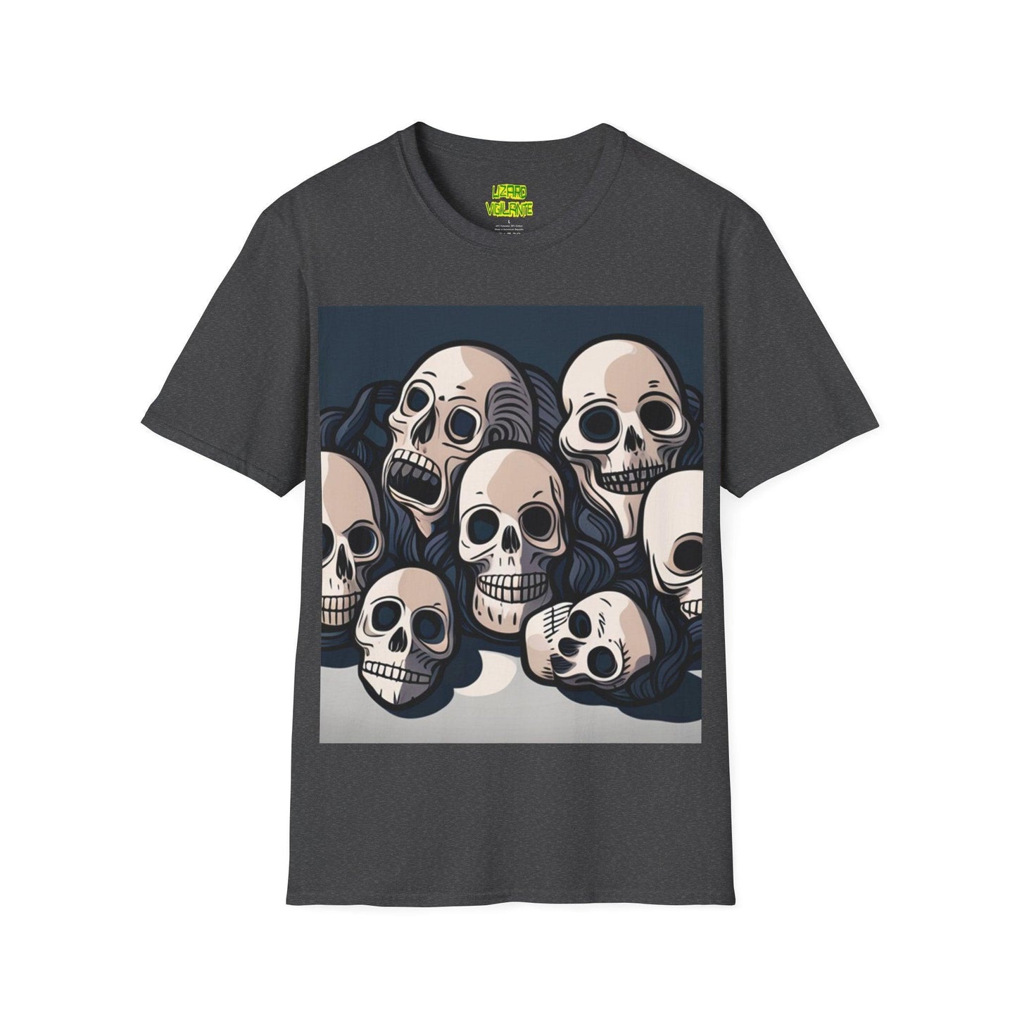 Comic Skulls Unisex Softstyle T-Shirt - Lizard Vigilante